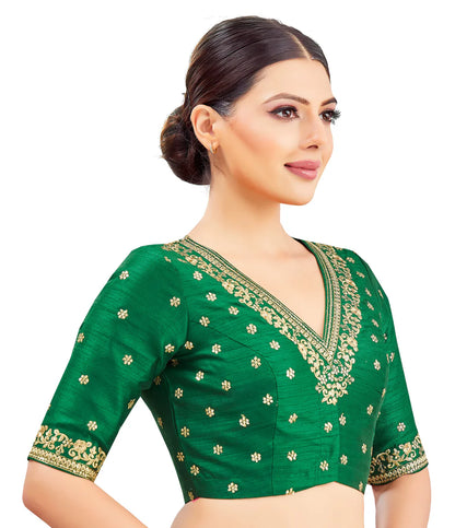 Silk Zari Tiki Work Blouse