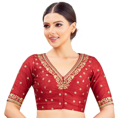 Silk Zari Tiki Work Blouse