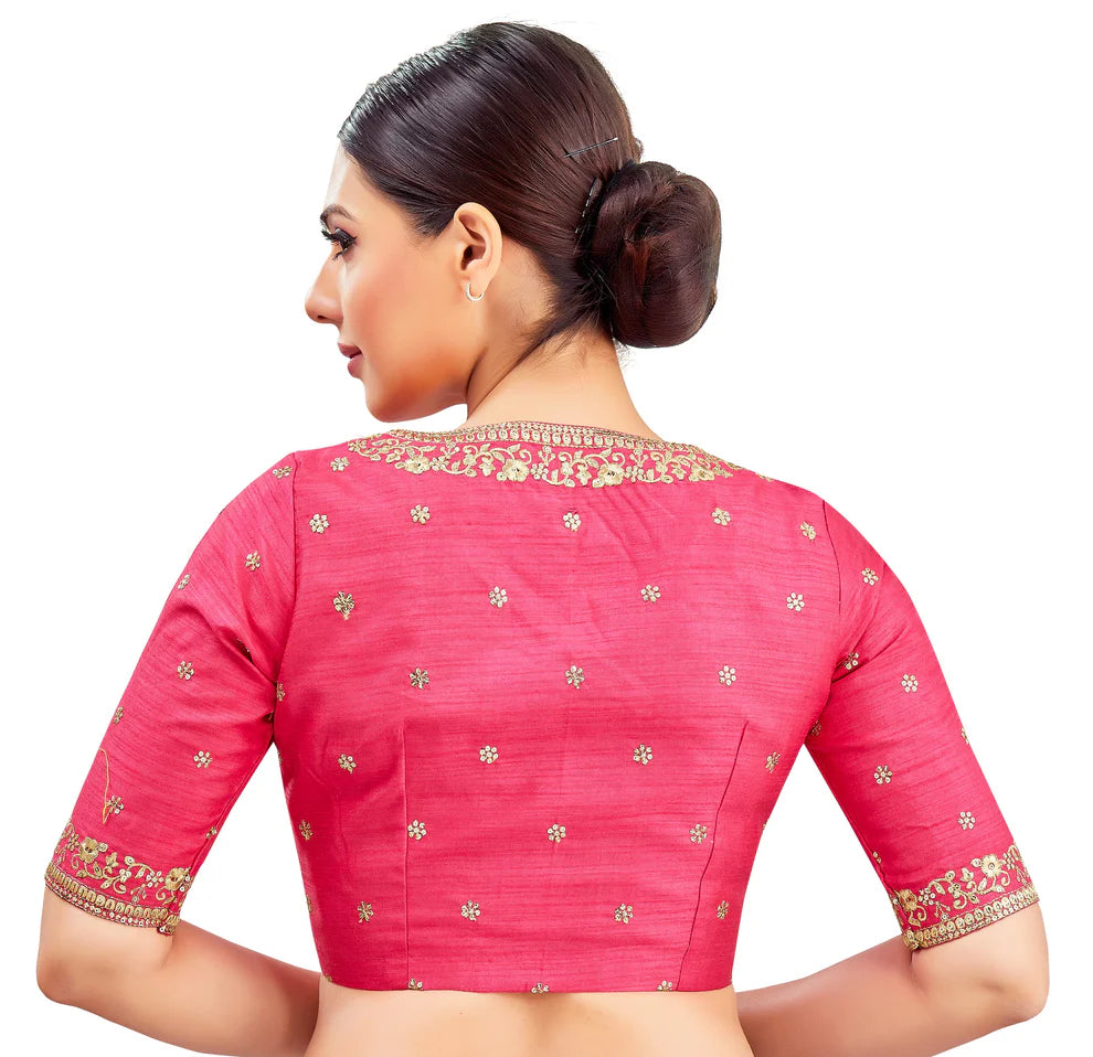 Silk Zari Tiki Work Blouse - Roop Darshan