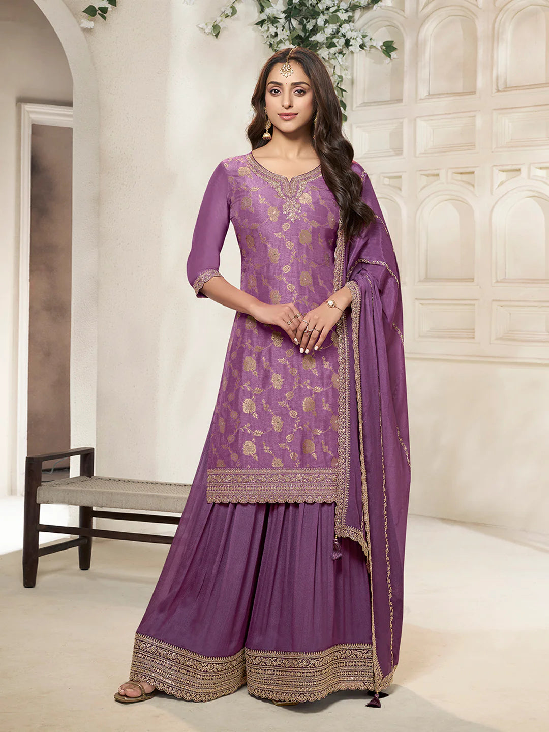 Pahel Palazzo Suit - Roop Darshan