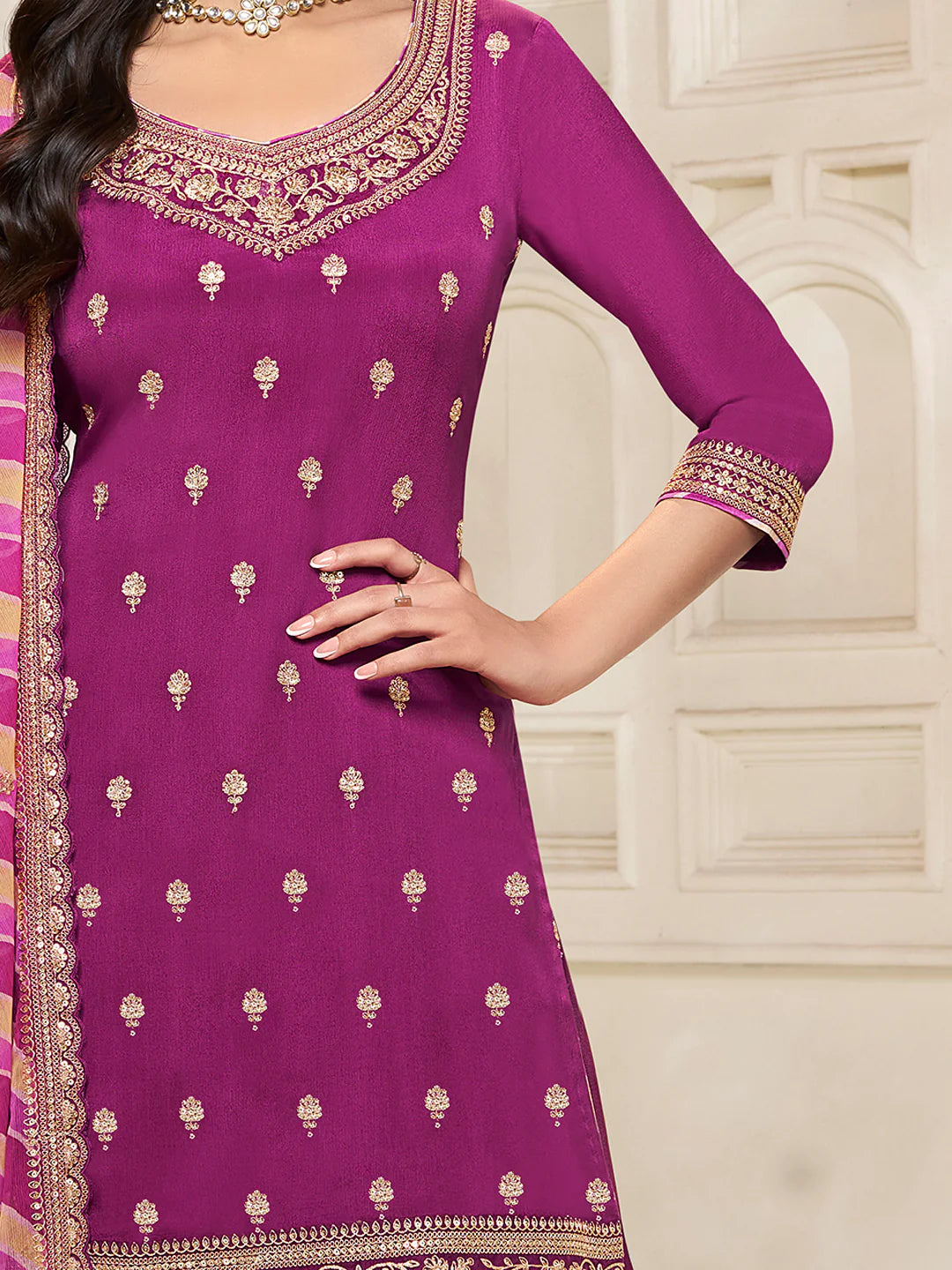 Namita Palazzo Suit - Roop Darshan