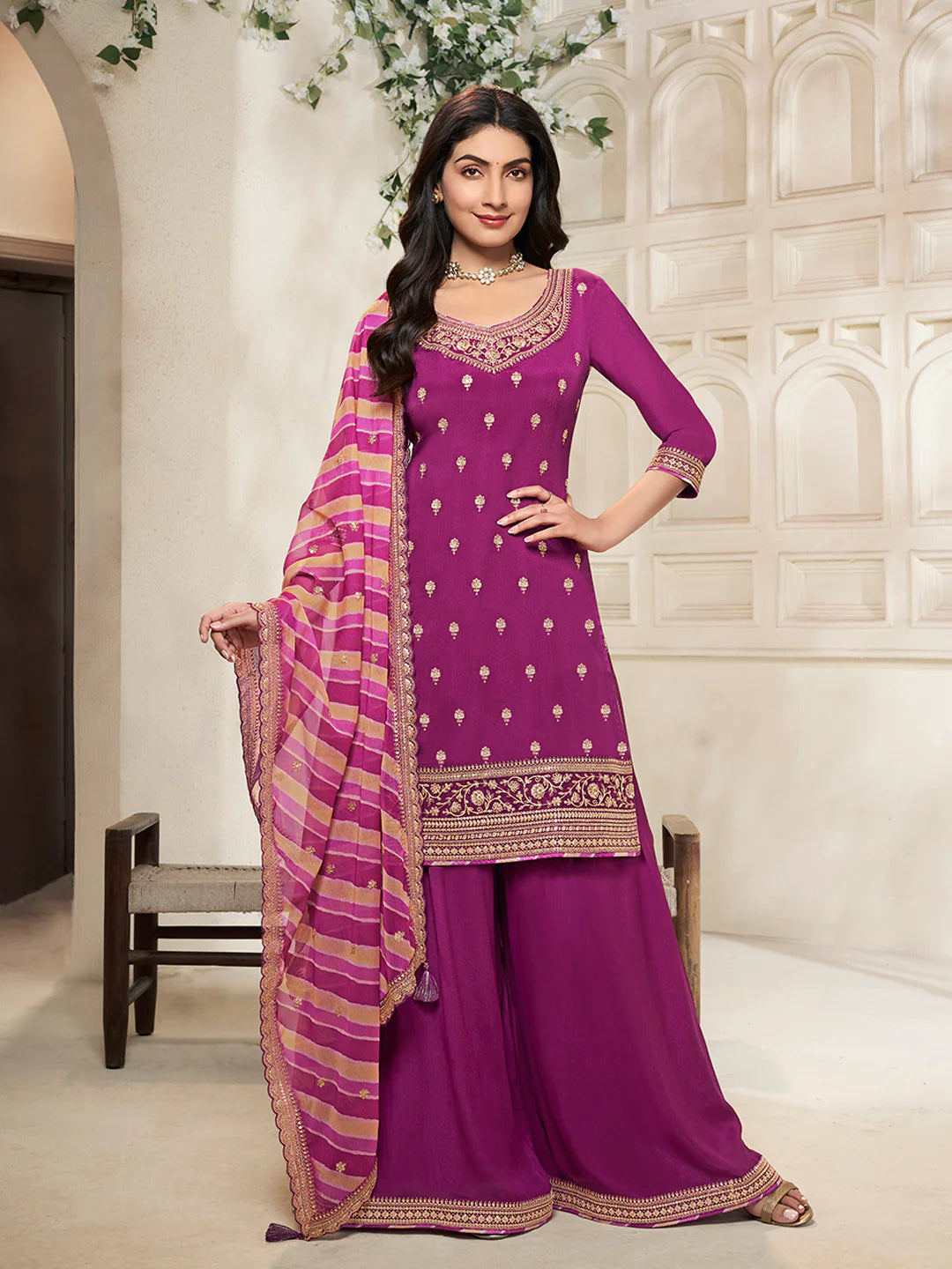 Namita Palazzo Suit - Roop Darshan