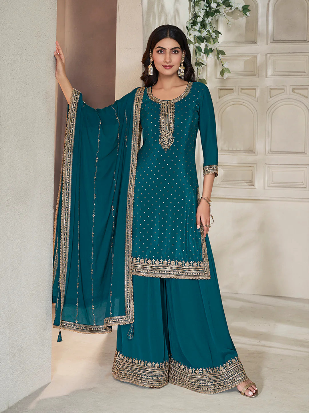 Kamika Sharara Suit - Roop Darshan