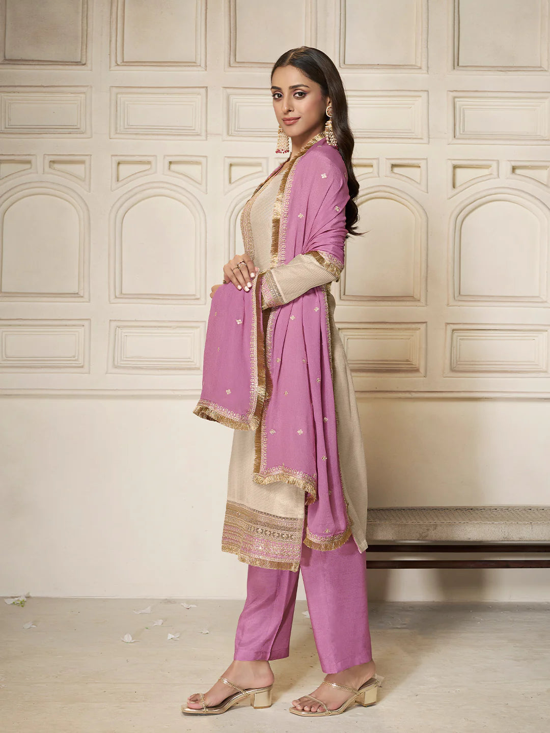 Falguni Straight Kamiz &amp; Pant - Roop Darshan