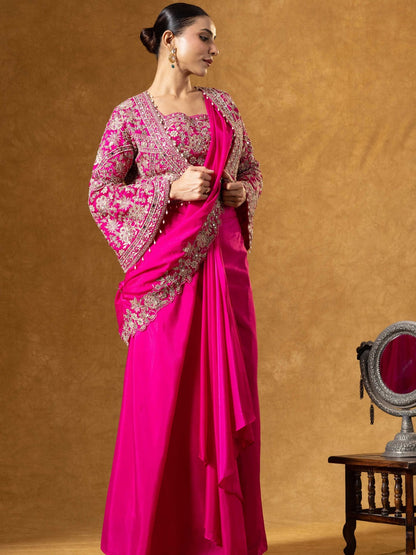 Nora Ready To Wear Choli Saree - Roop Darshan