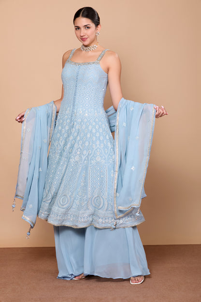 Falak Flair Plazzo Suit - Roop Darshan