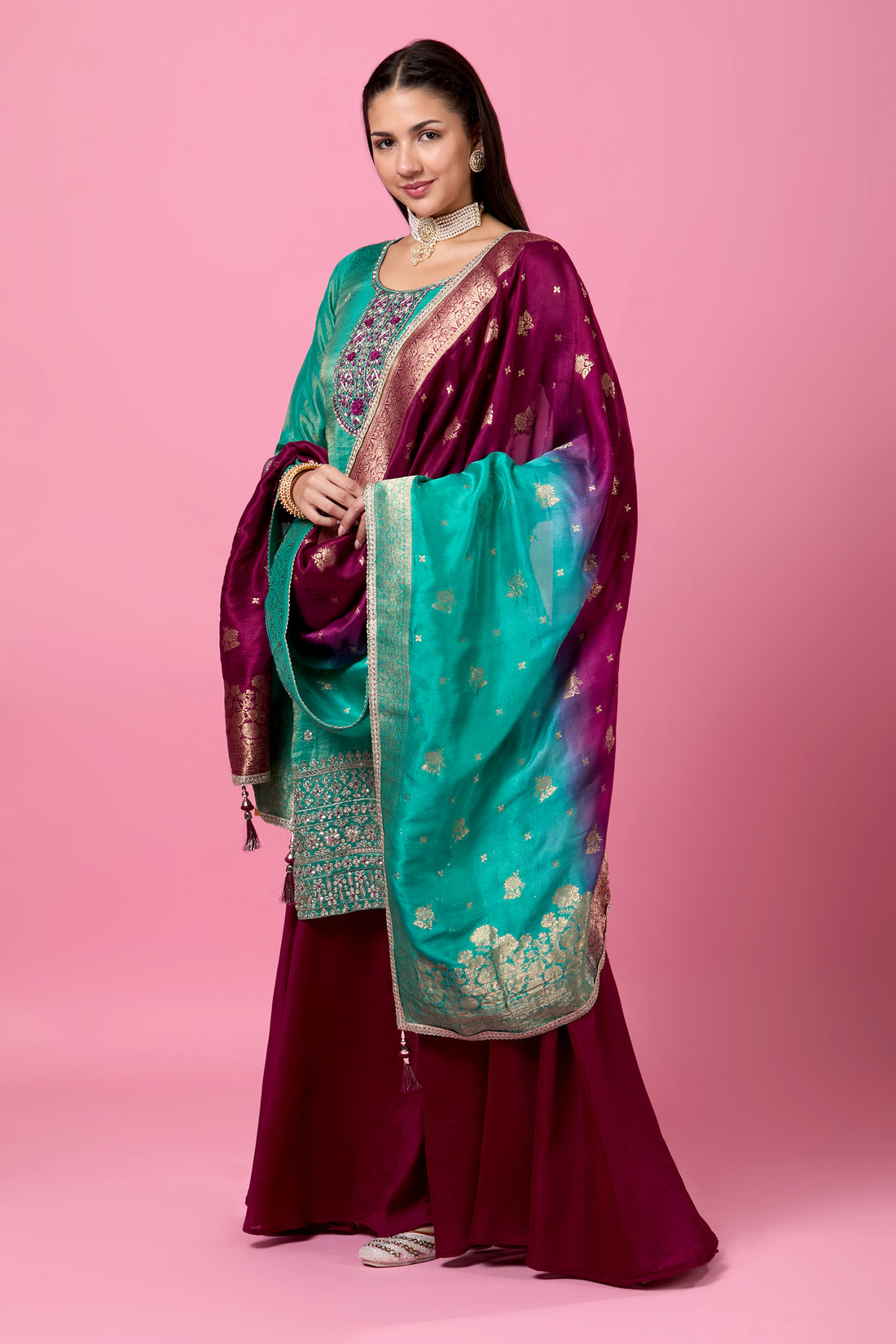 Rabita Palazzo Suit - Roop Darshan