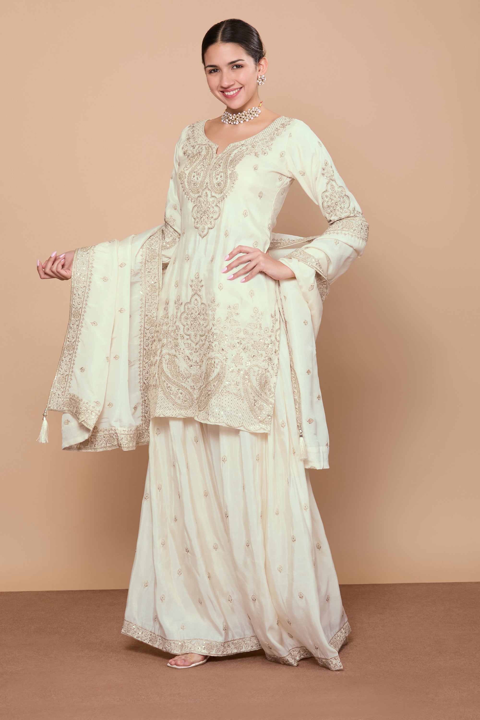 Aditi Palazzo Suit - Roop Darshan