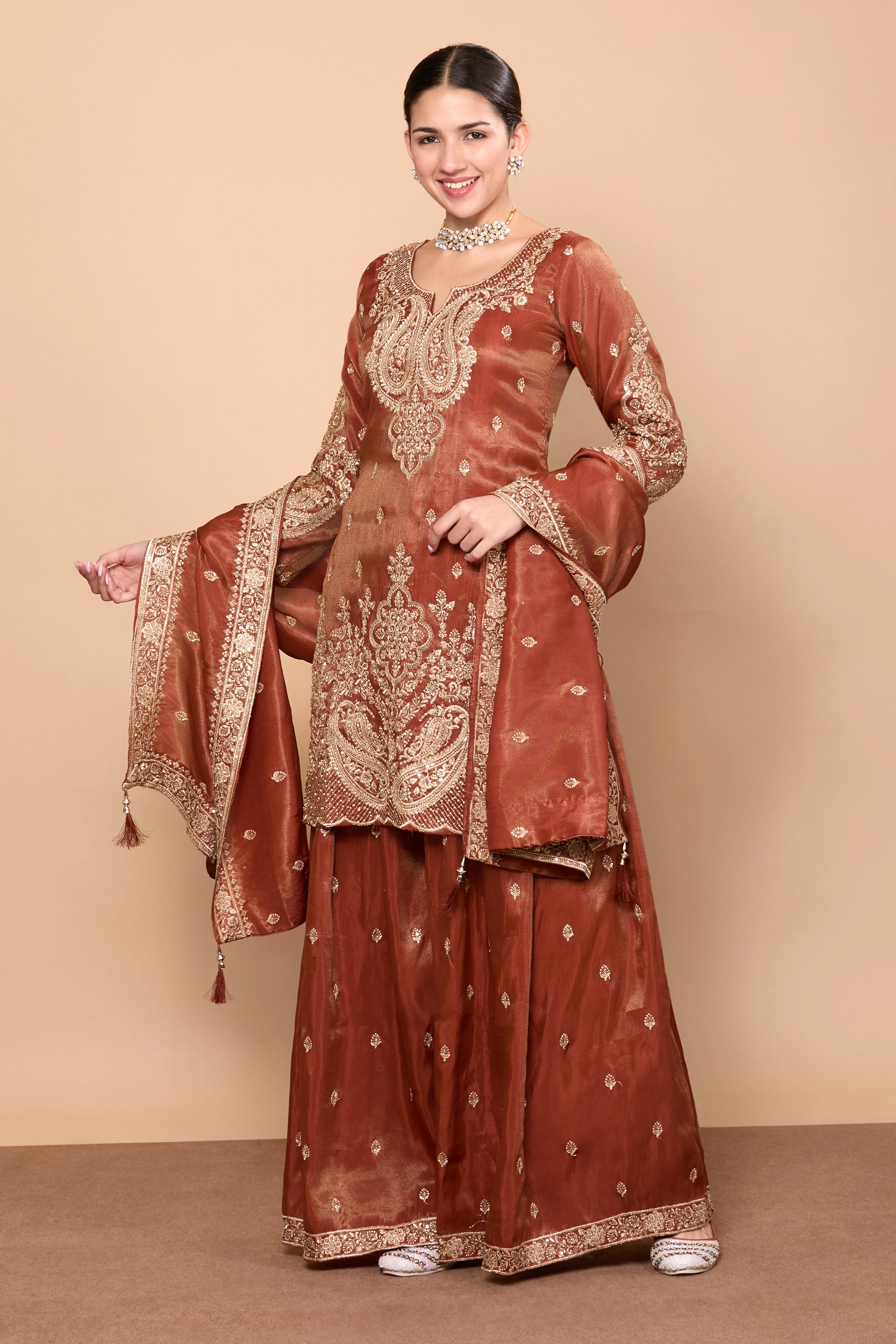 Aditi Palazzo Suit - Roop Darshan