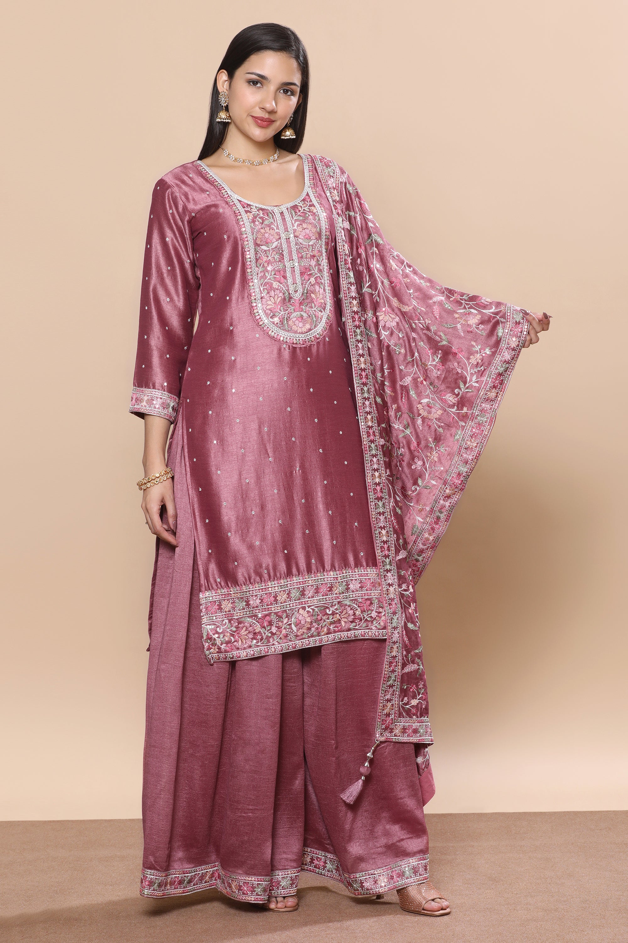 Deepali Palazzo Suit - Roop Darshan