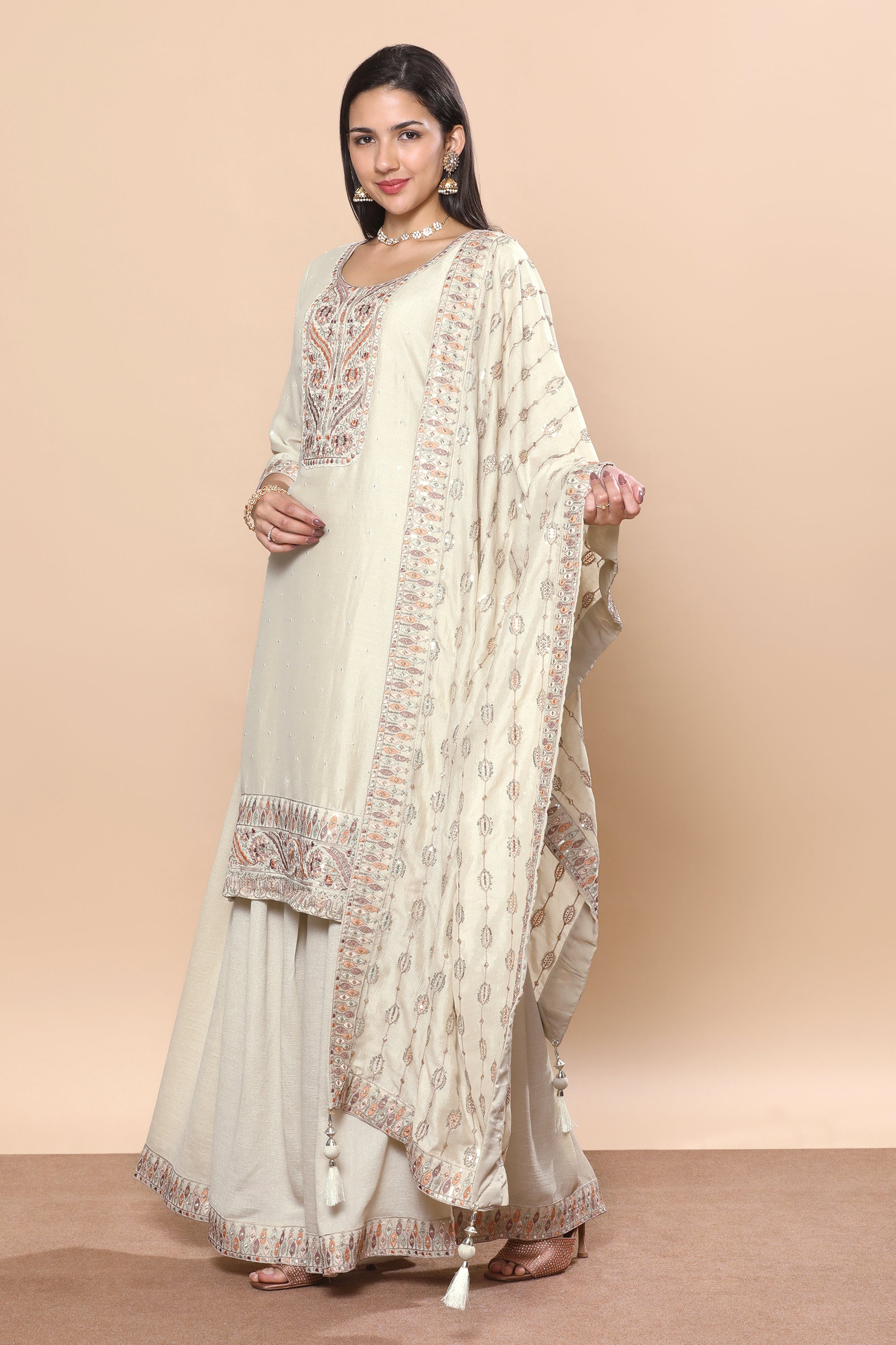 Bindiya Palazzo Suit - Roop Darshan