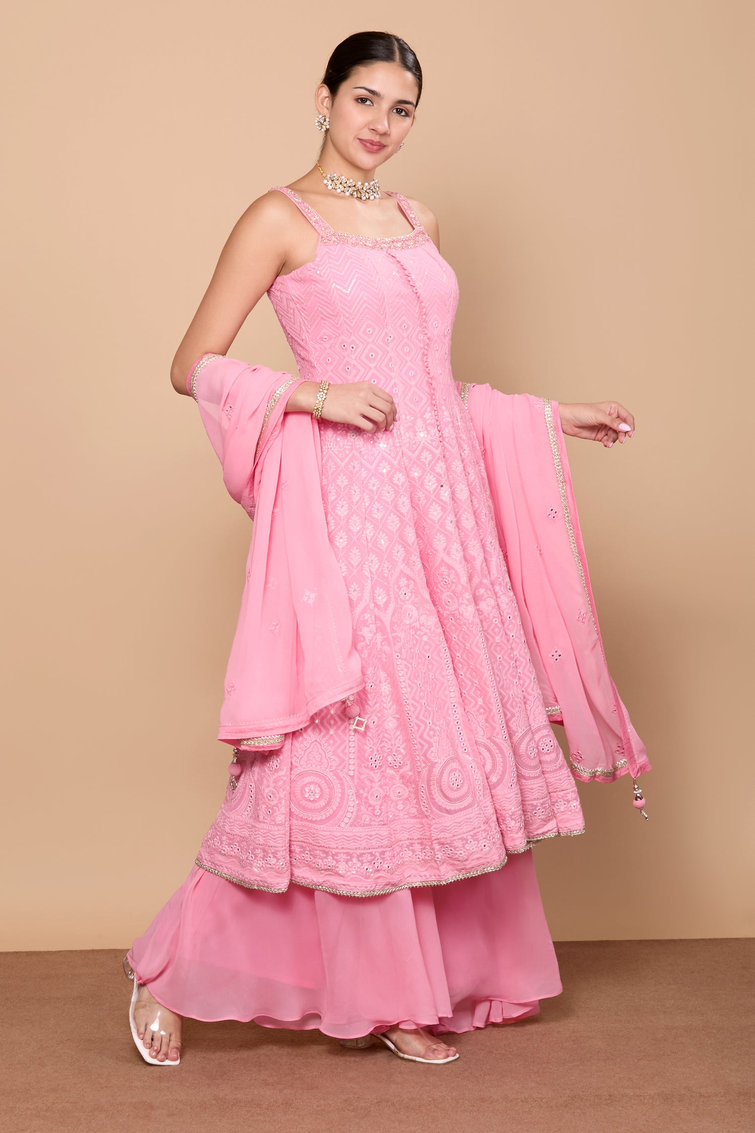 Falak Flair Plazzo Suit - Roop Darshan