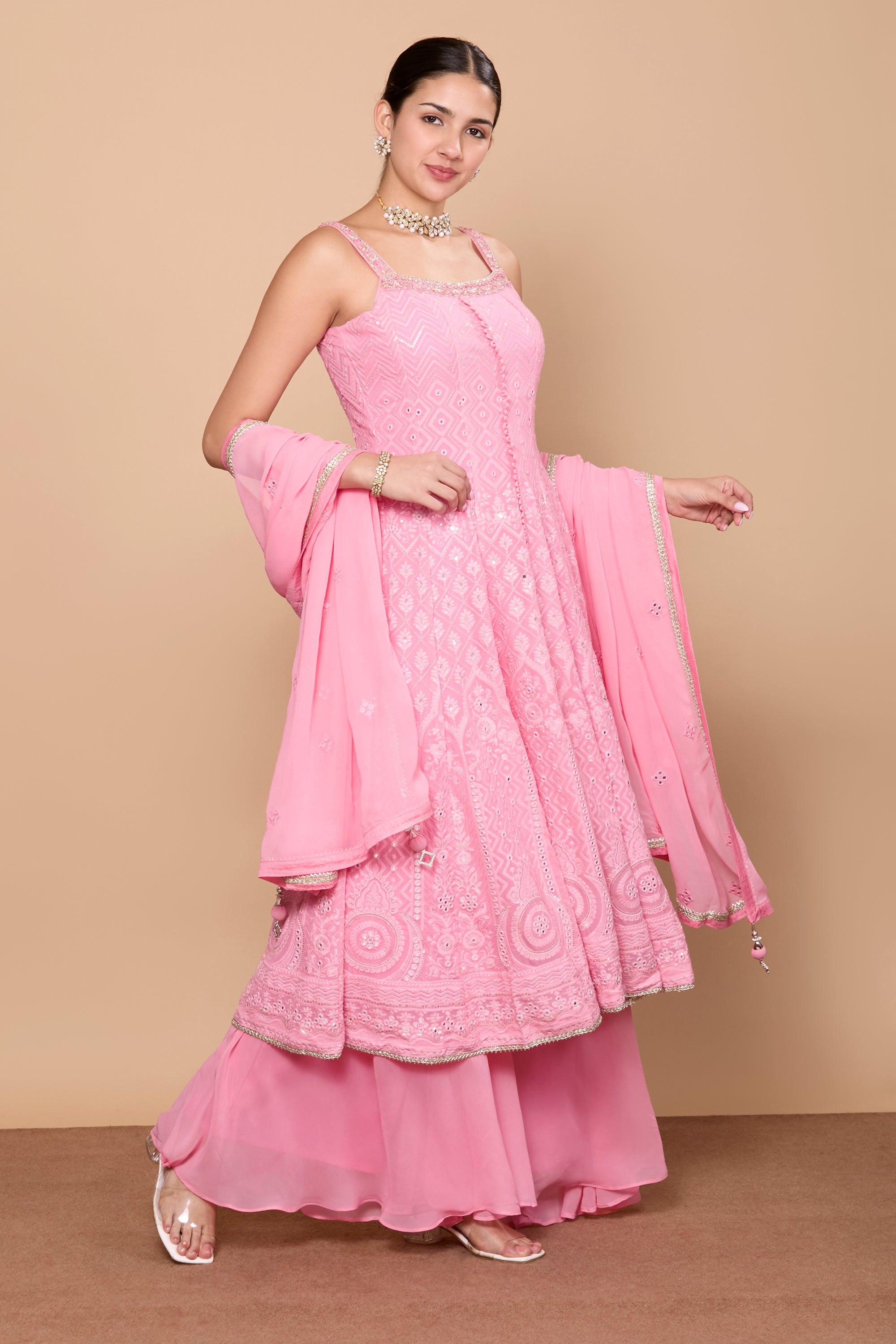 Falak Flair Plazzo Suit - Roop Darshan