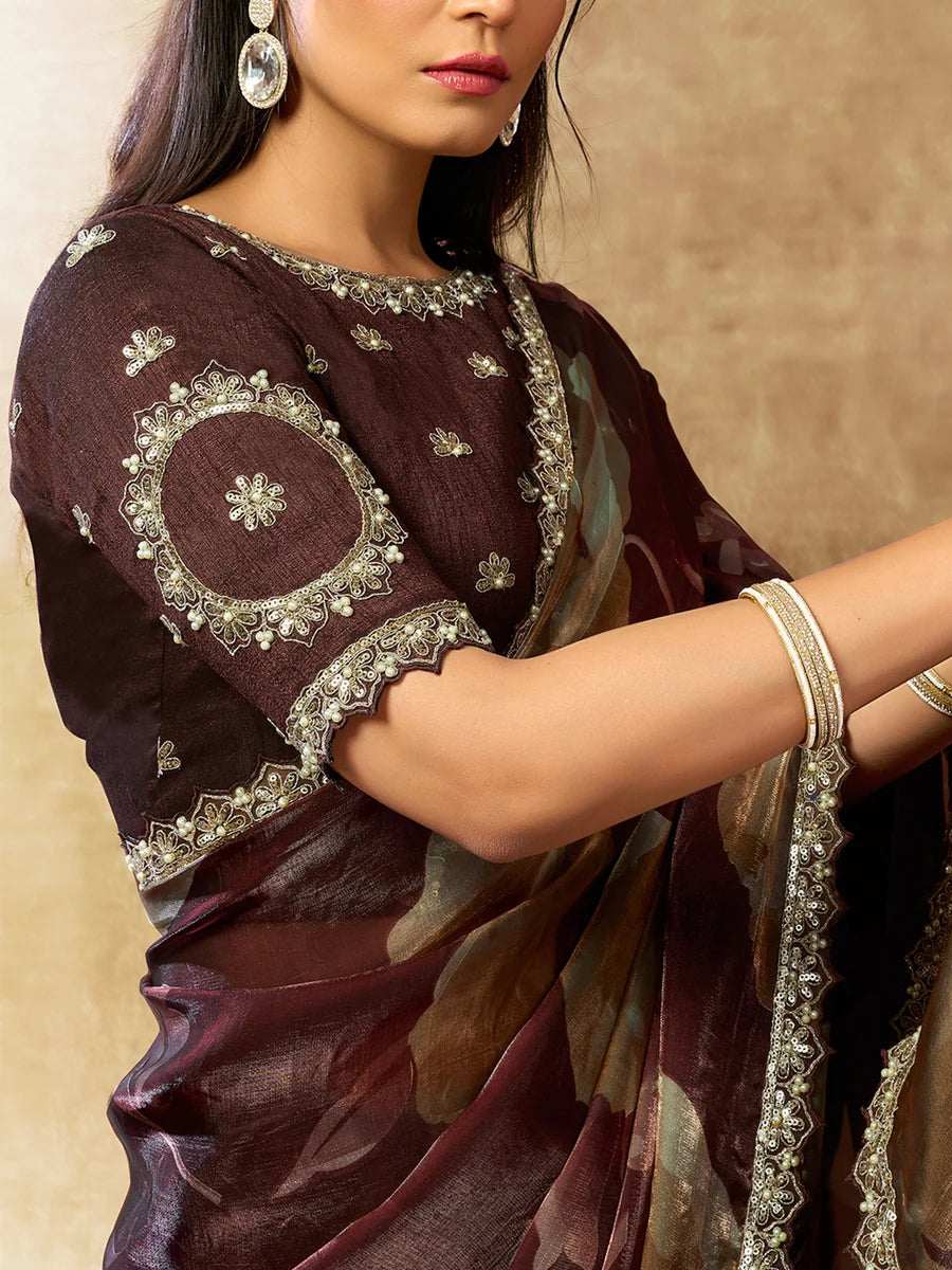 Tanika Satin Silk Saree