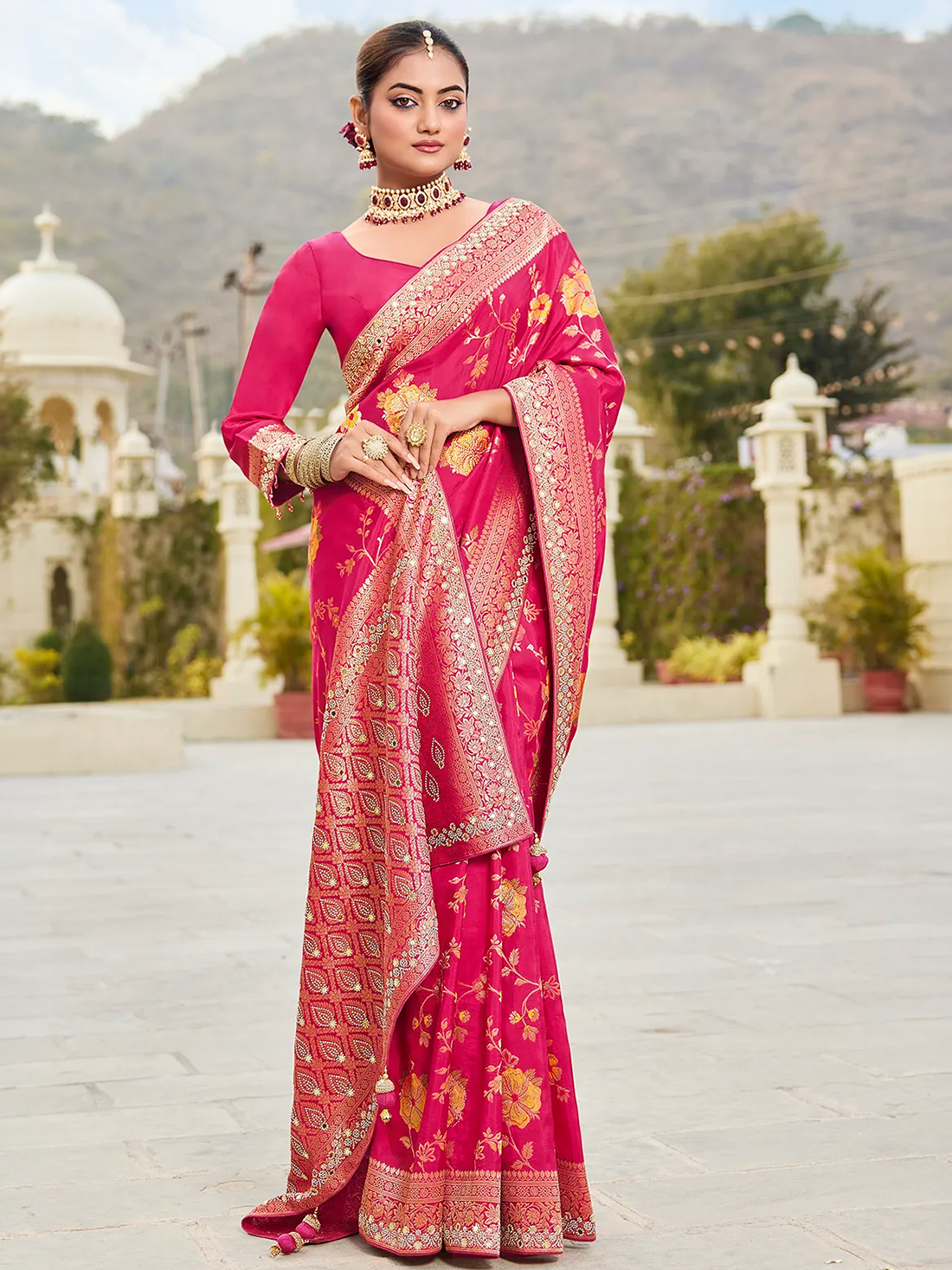 Vrinda Banarasi Choli Saree