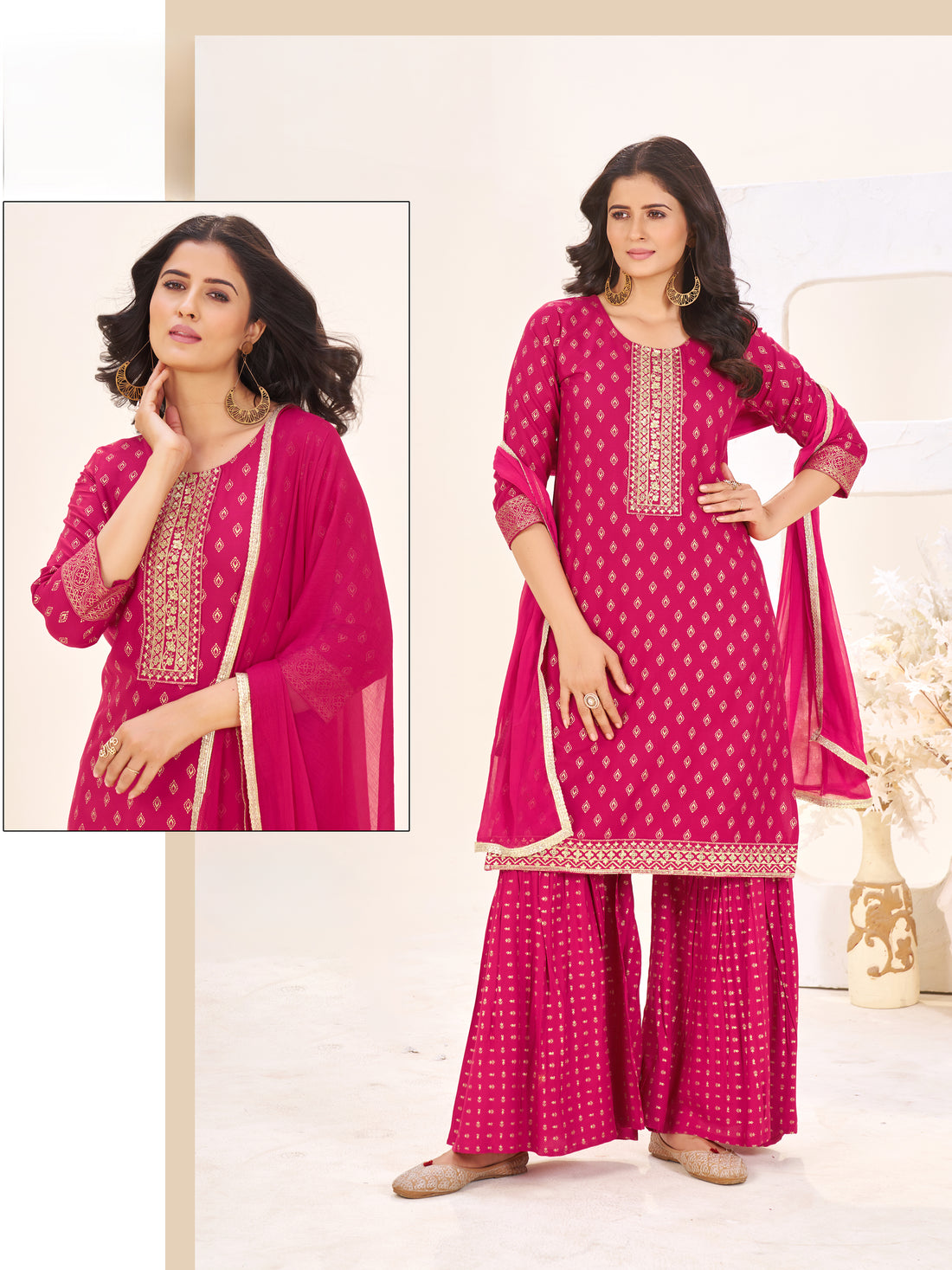 Hirva Sharara Suit - Roop Darshan