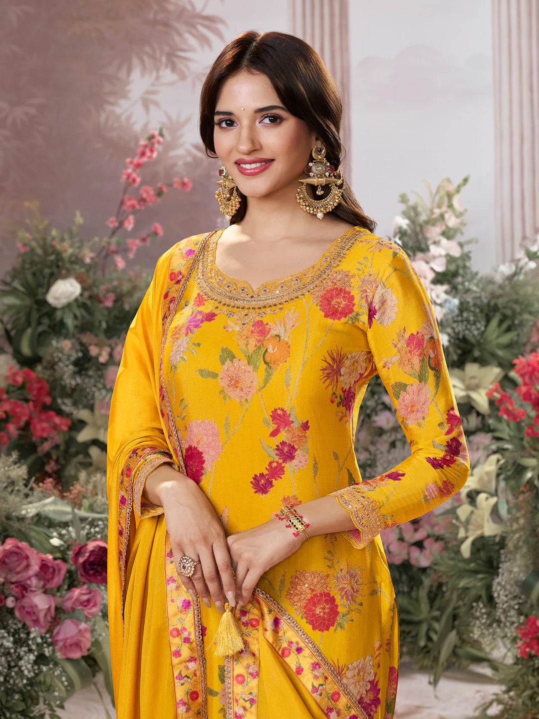 Rehana Palazzo Suit - Roop Darshan
