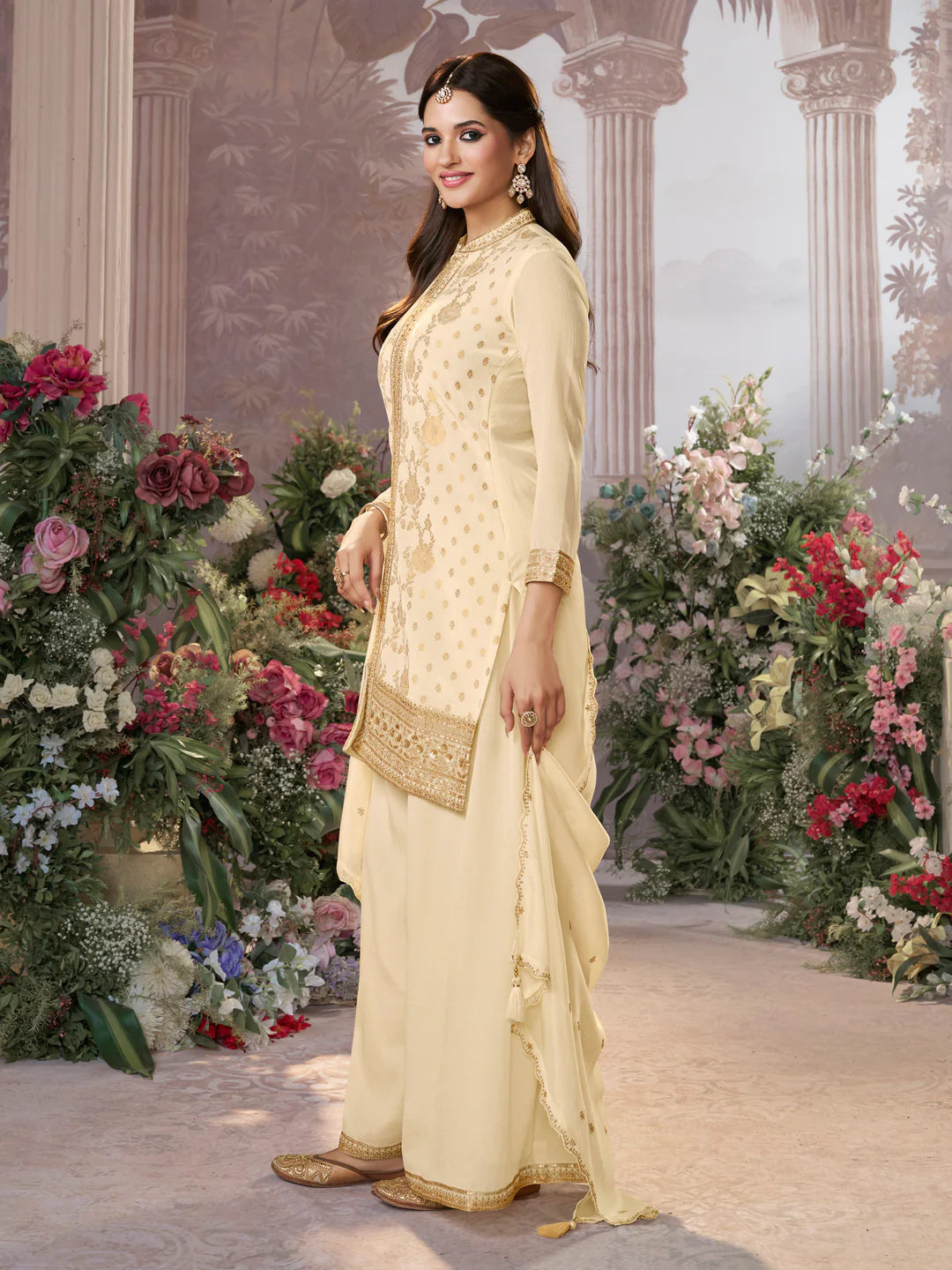 Keya Palazzo Suit - Roop Darshan