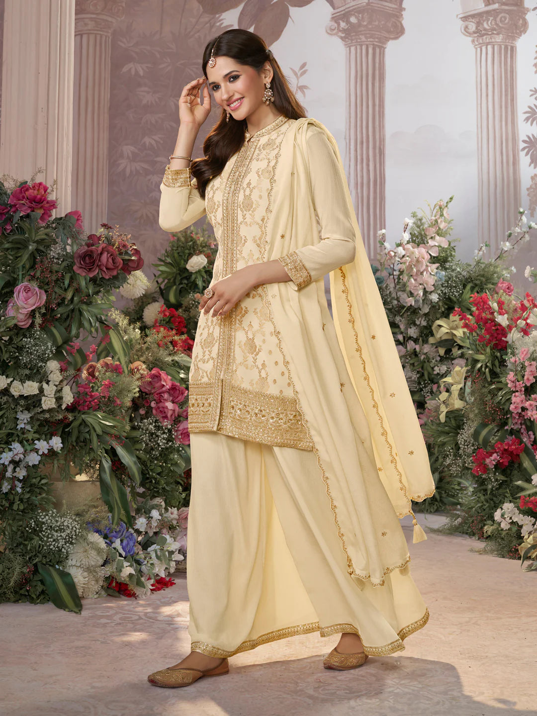 Keya Palazzo Suit - Roop Darshan