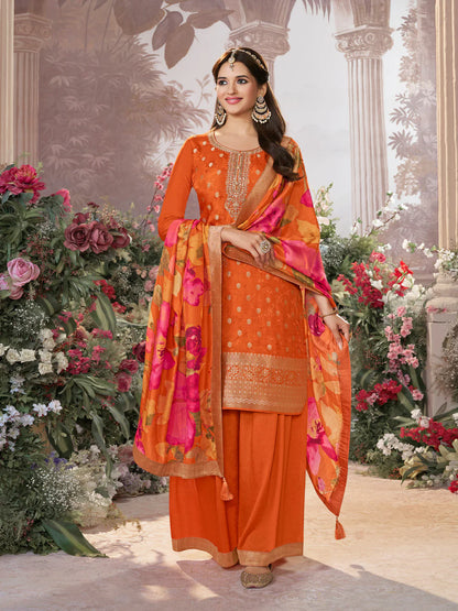 Leena Palazzo Suit - Roop Darshan