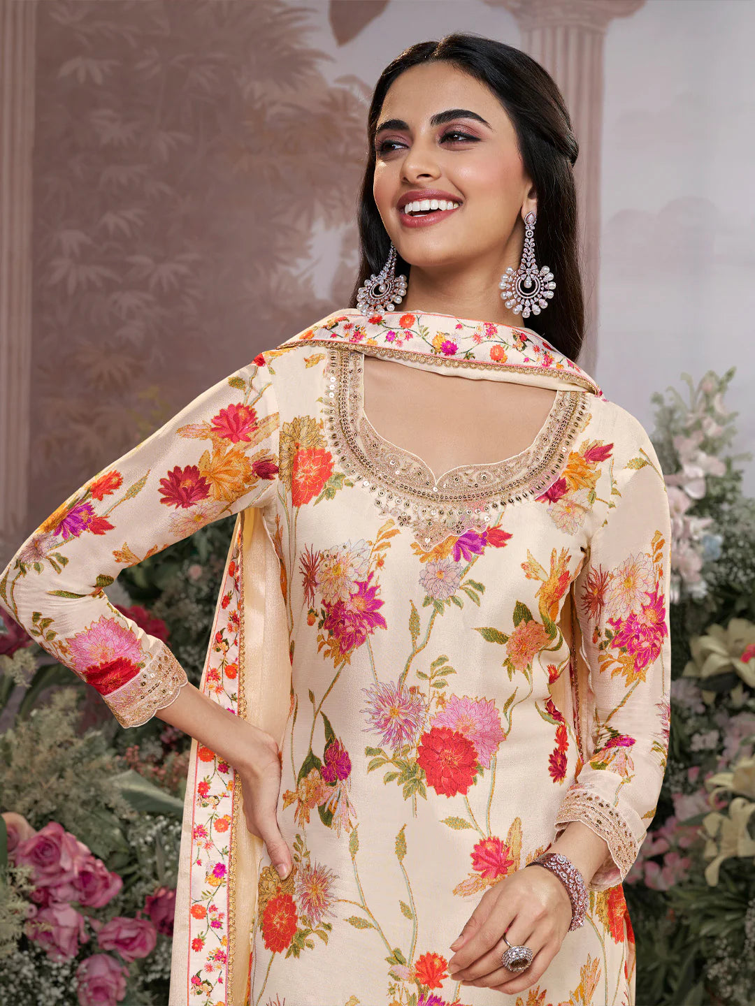 Rehana Palazzo Suit - Roop Darshan