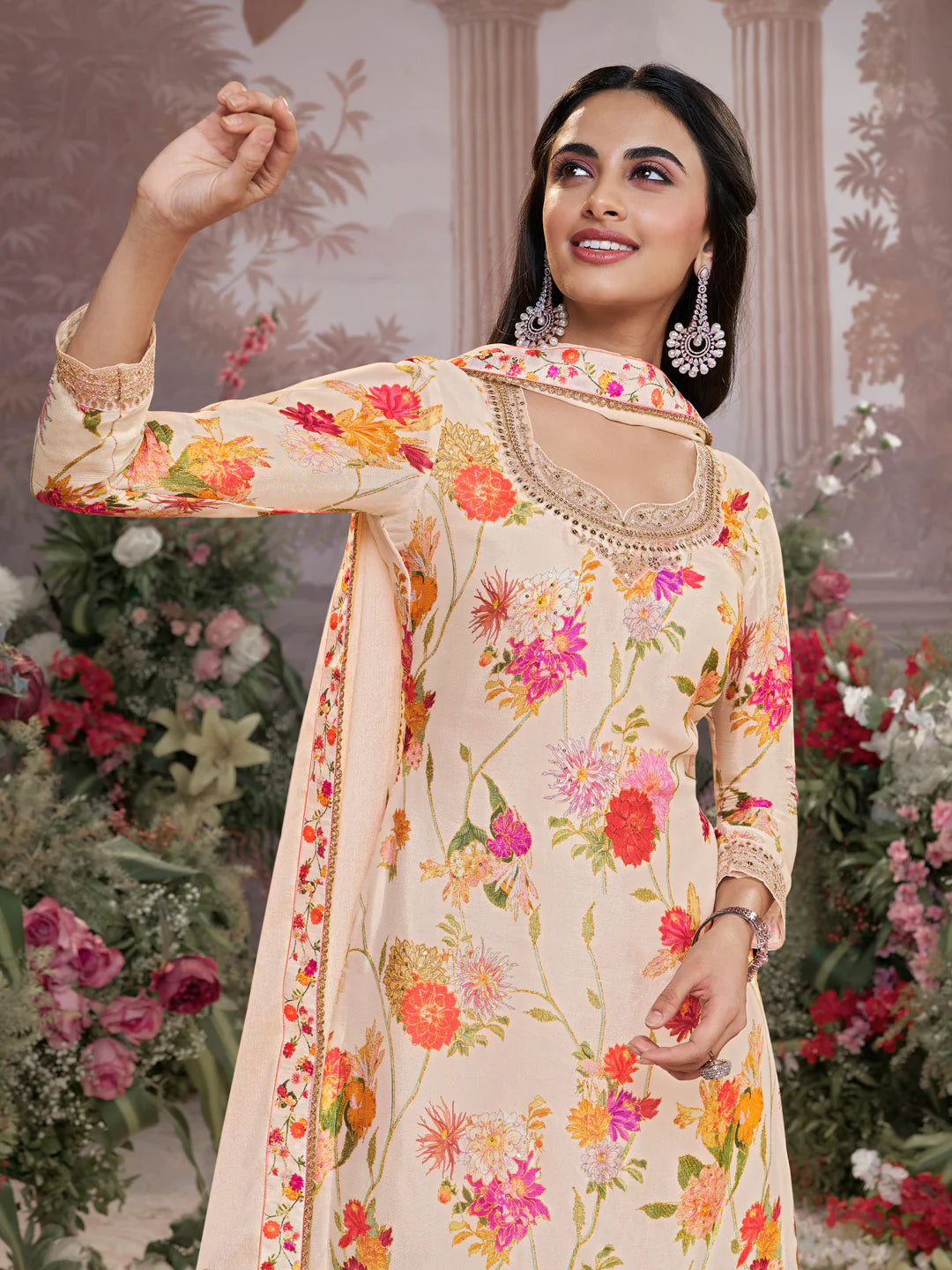 Rehana Palazzo Suit - Roop Darshan