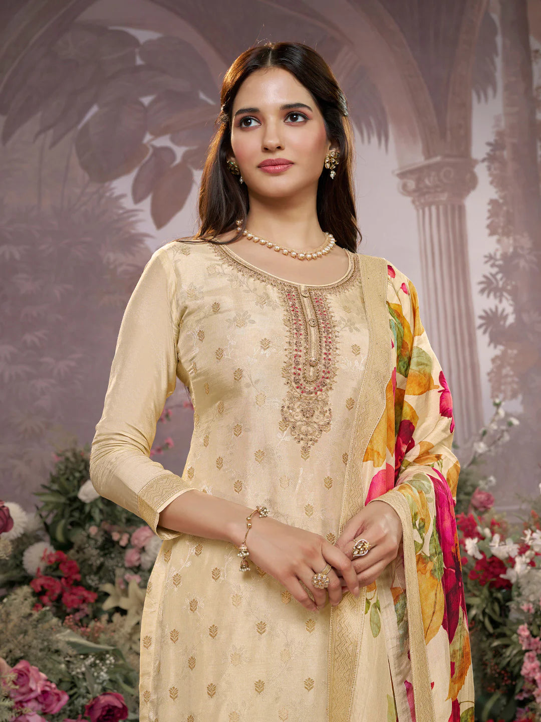 Tishka Palazzo Suit - Roop Darshan