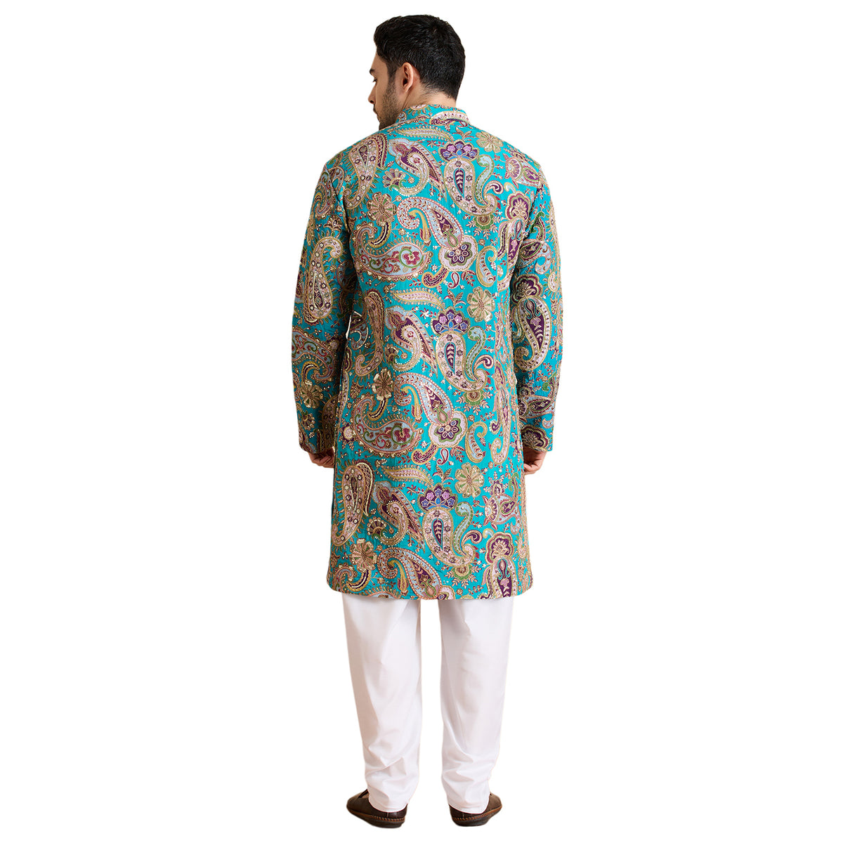 Silk Zari Kurta Set
