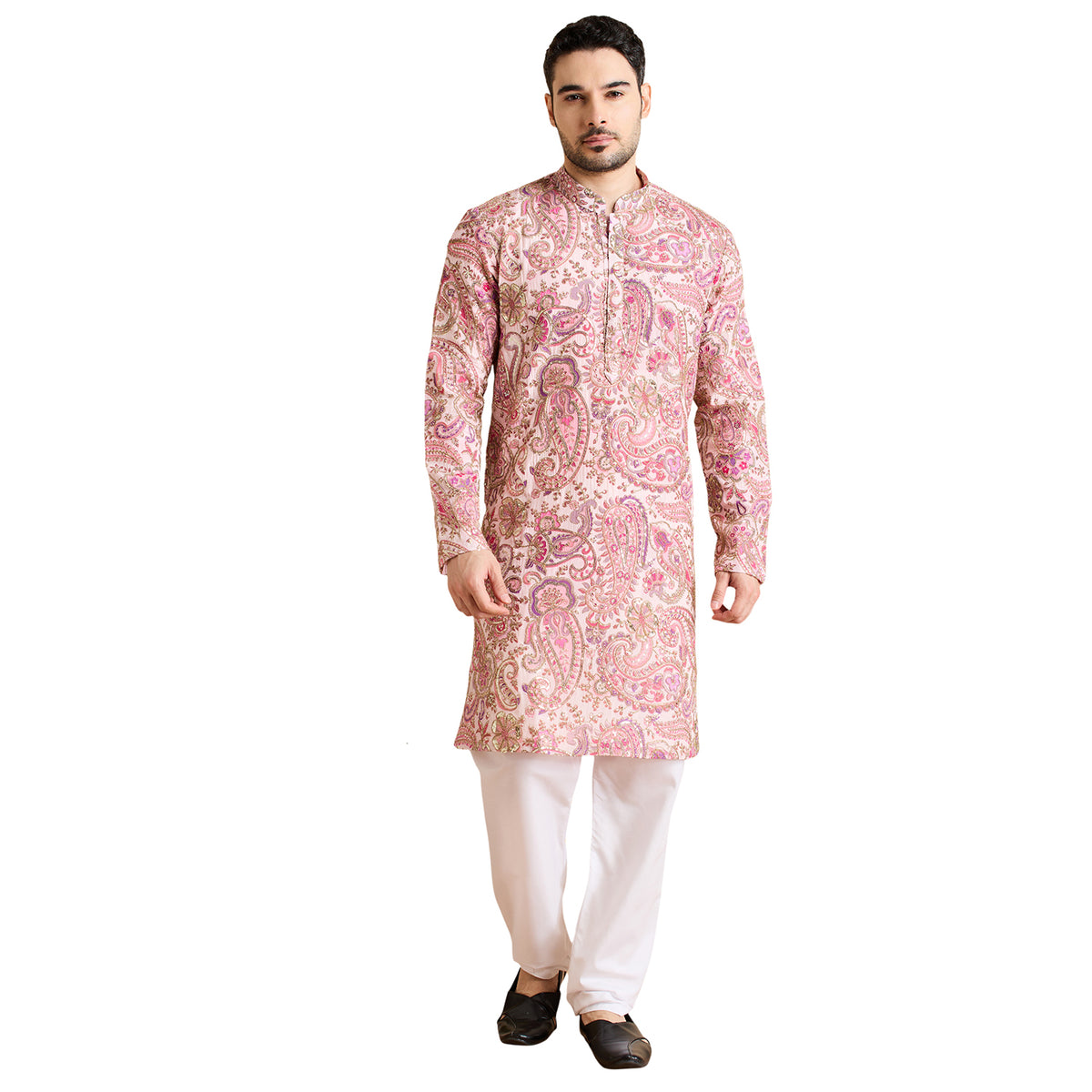 Silk Zari Kurta Set