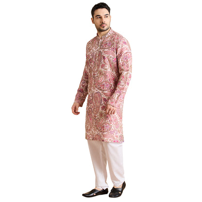 Silk Zari Kurta Set
