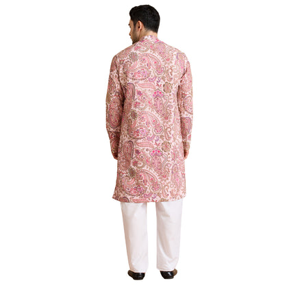 Silk Zari Kurta Set