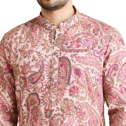 Silk Zari Kurta Set