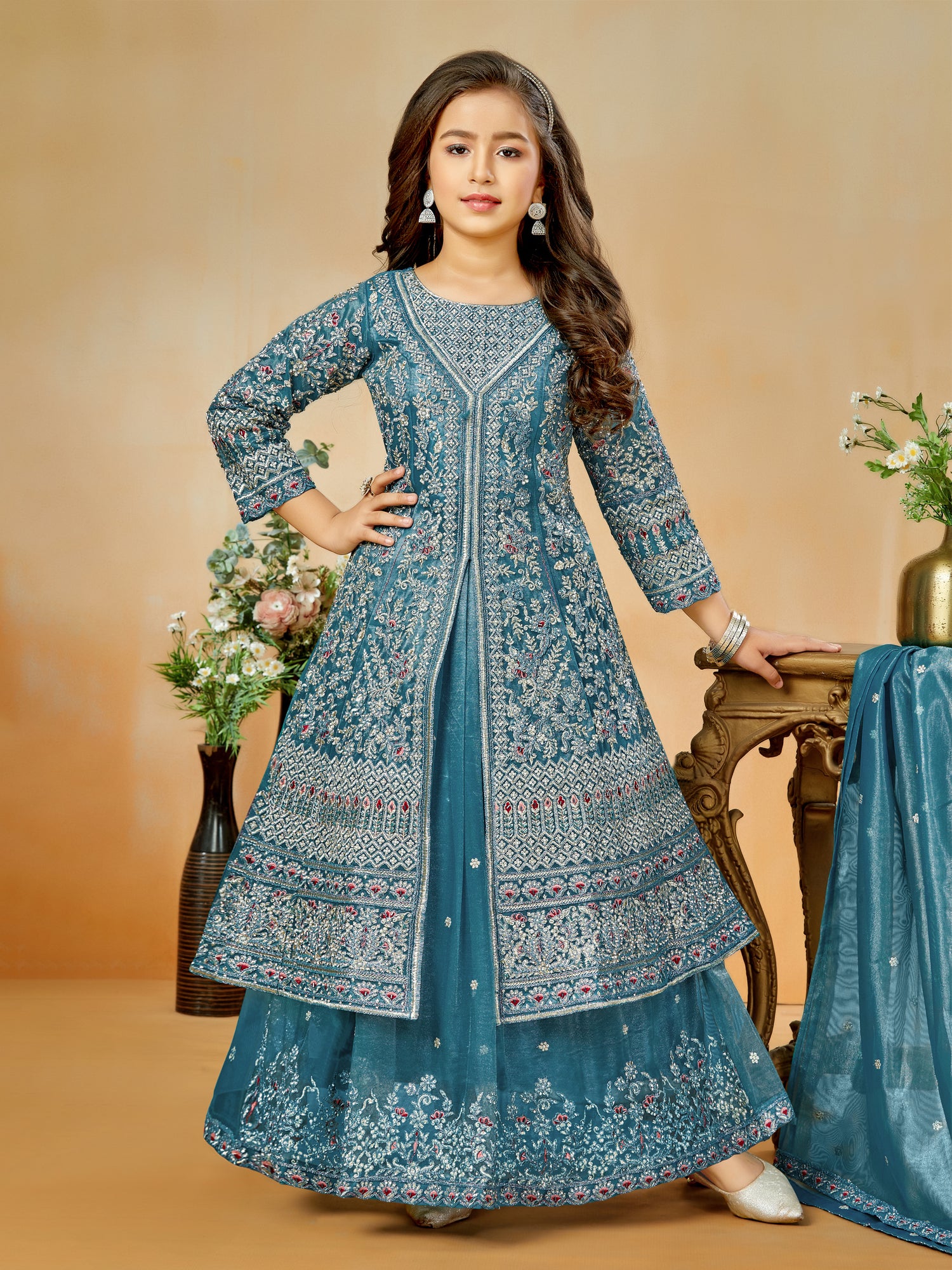 Ritika Long Top Lehenga