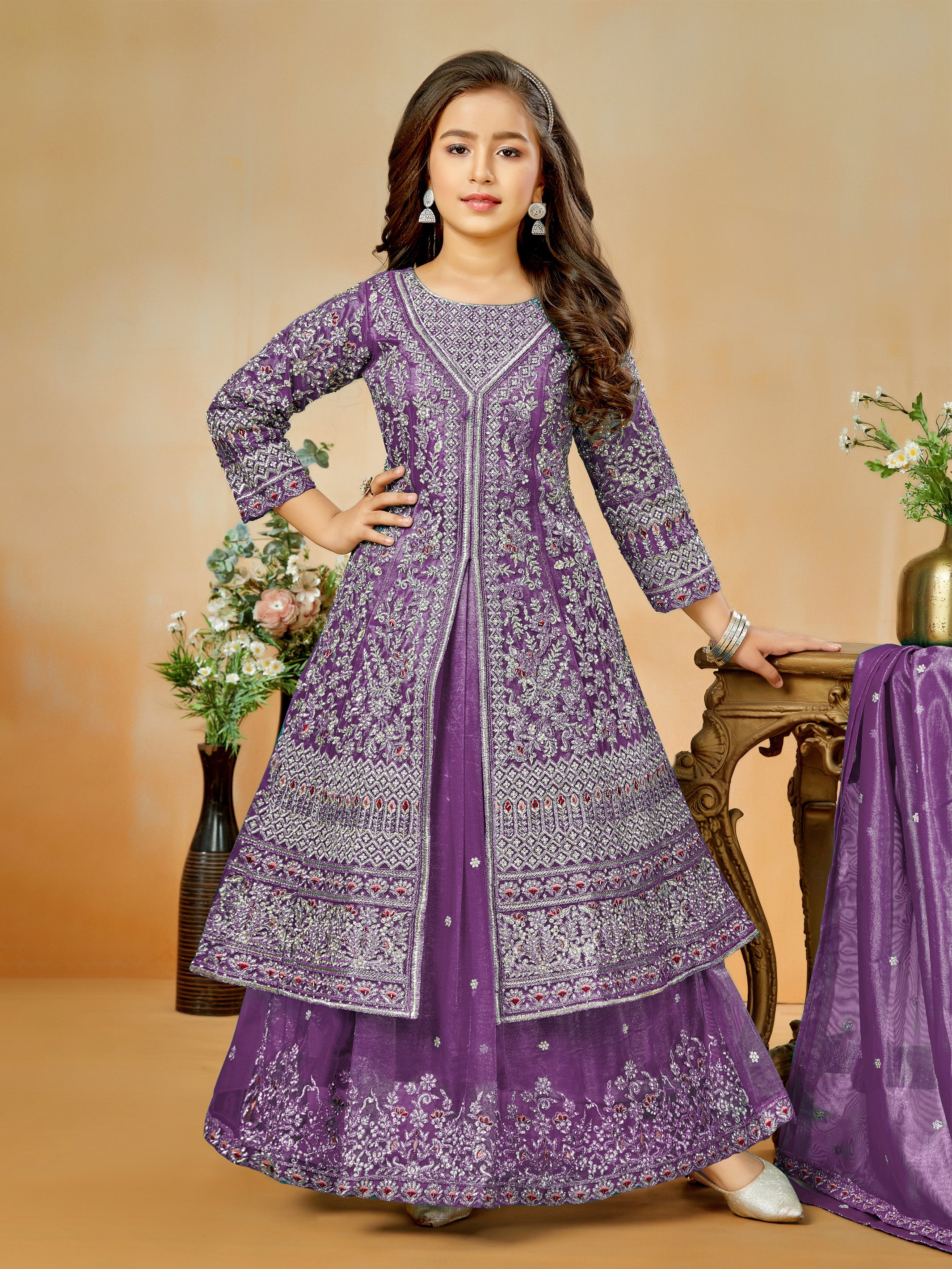 Ritika Long Top Lehenga