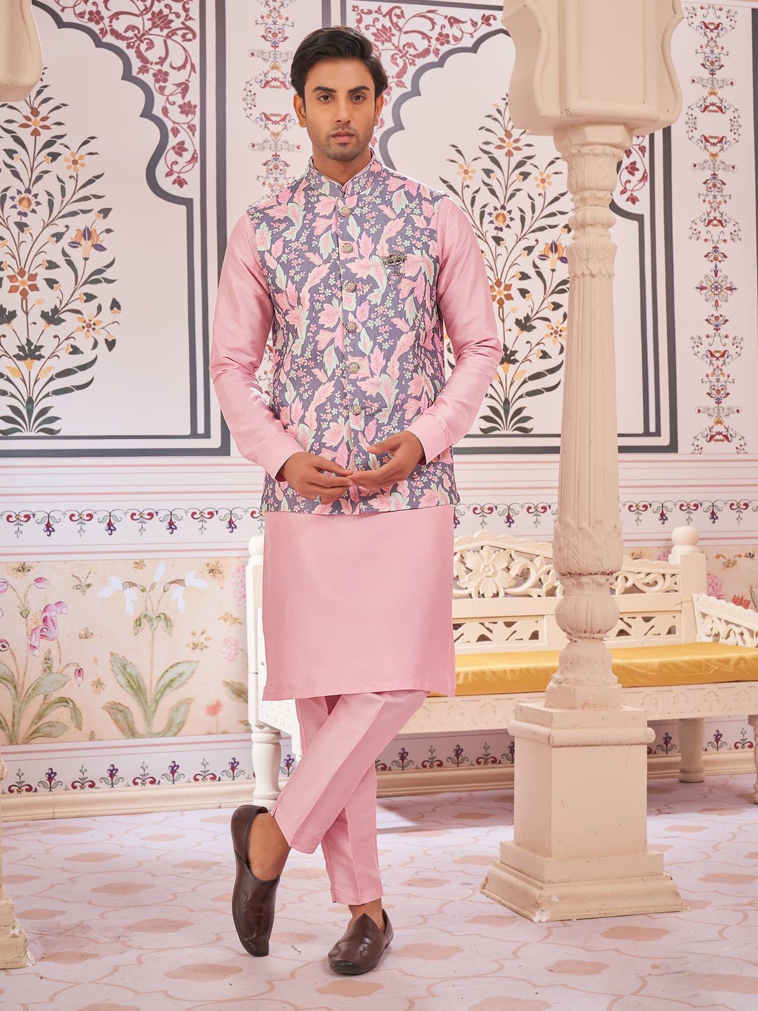 Mens Kurta Set With Jacket
