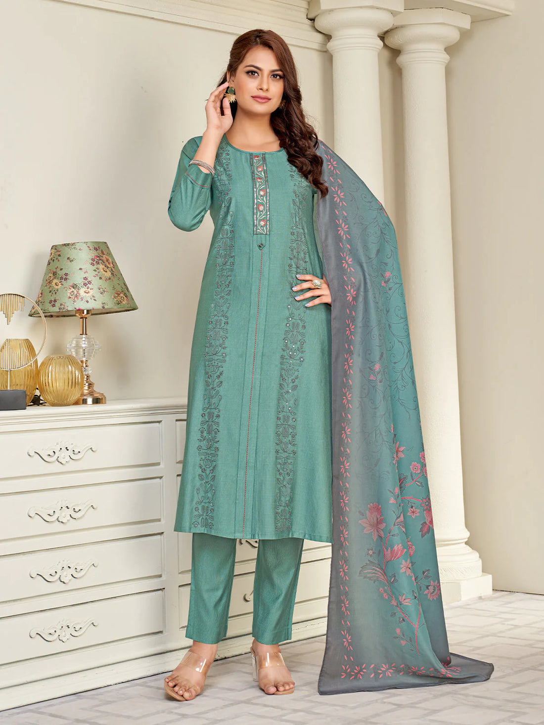 Hazel Kamiz &amp; Pant - Roop Darshan