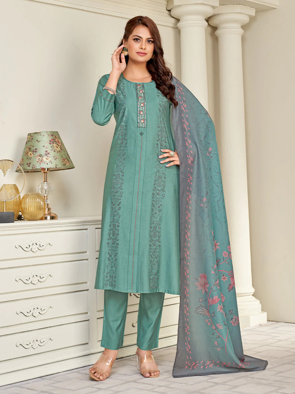 Hazel Kamiz &amp; Pant - Roop Darshan