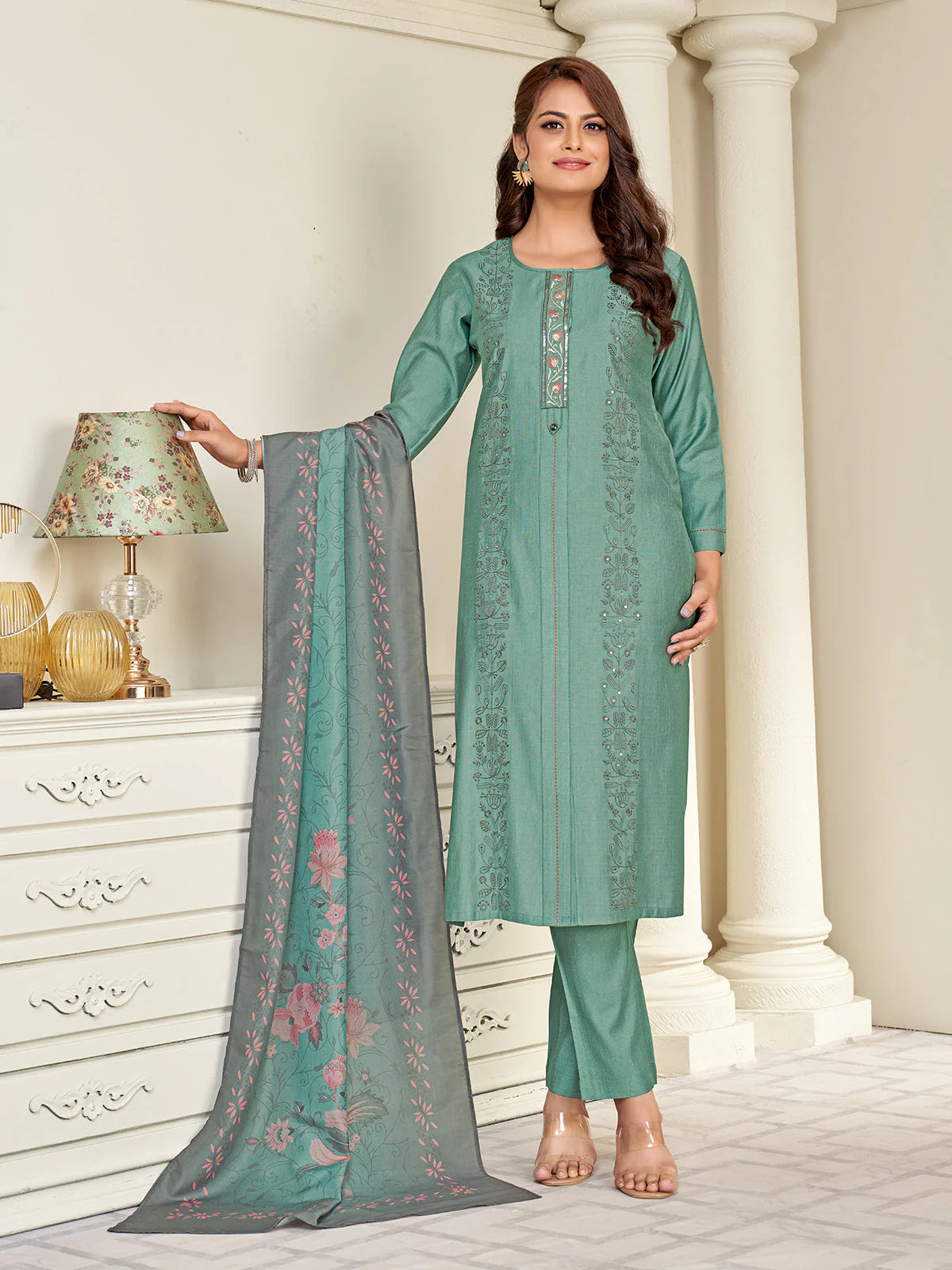 Hazel Kamiz &amp; Pant - Roop Darshan