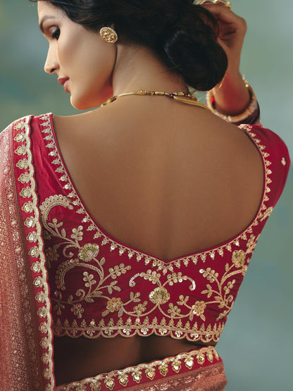 Aadhya Silk Zari Emb Work Border Saree - Roop Darshan