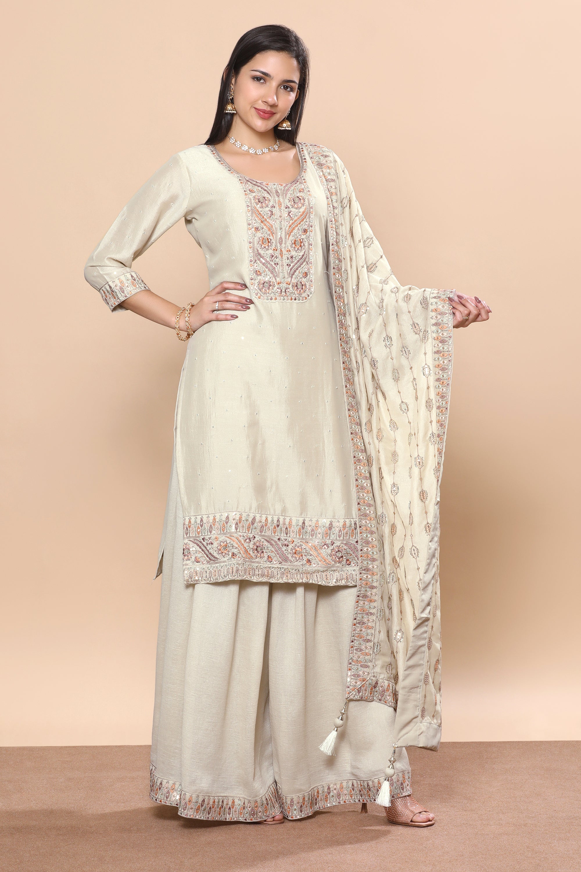 Bindiya Palazzo Suit - Roop Darshan
