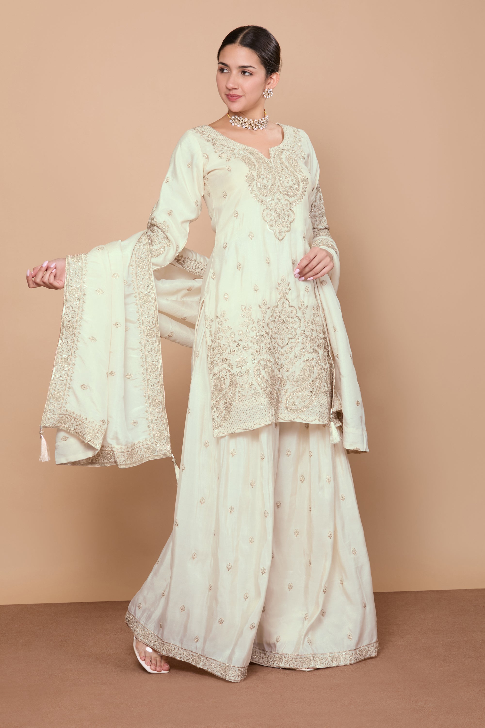 Aditi Palazzo Suit - Roop Darshan