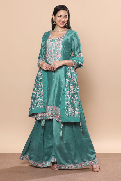 Deepali Palazzo Suit - Roop Darshan
