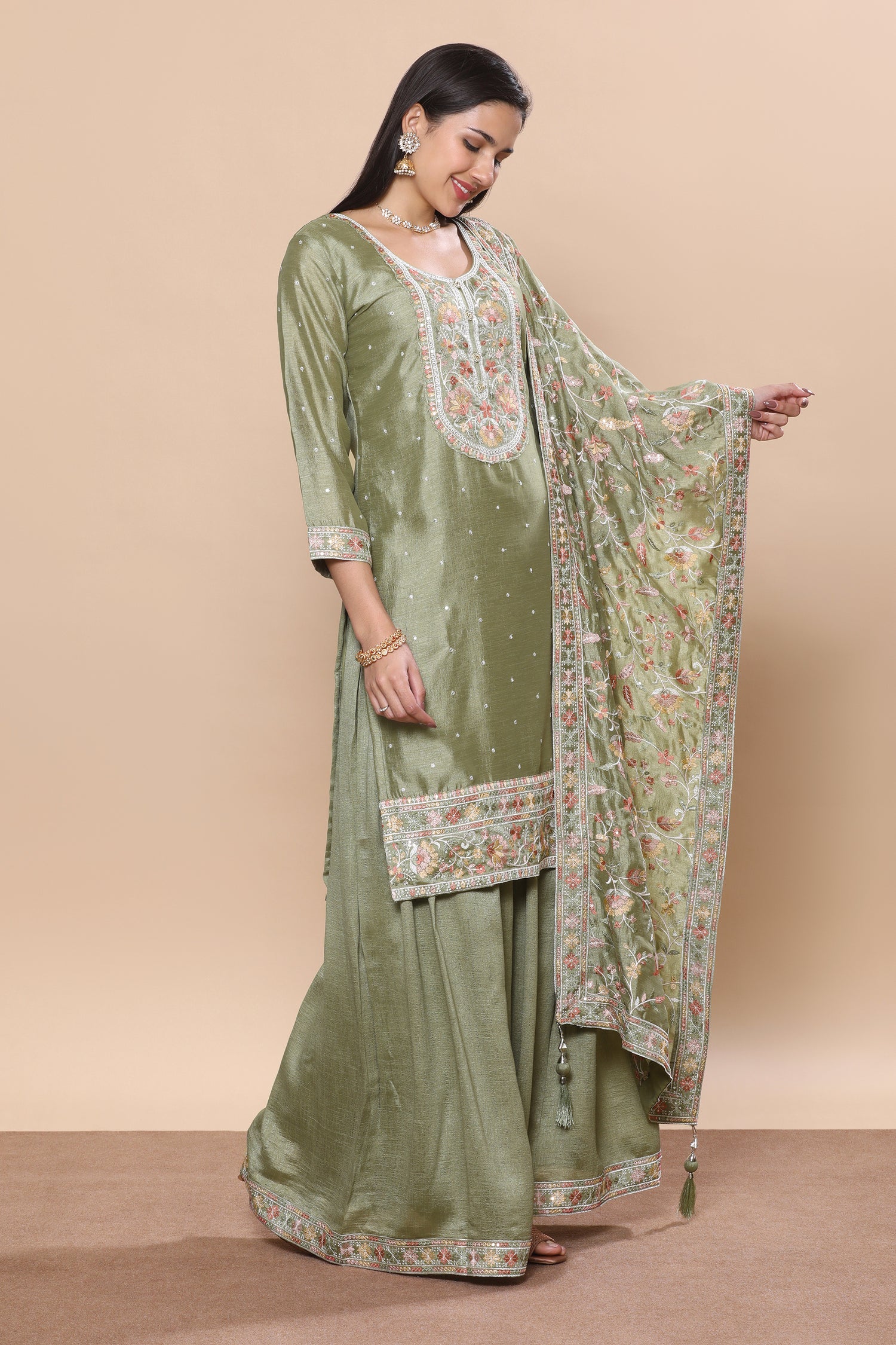 Deepali Palazzo Suit - Roop Darshan