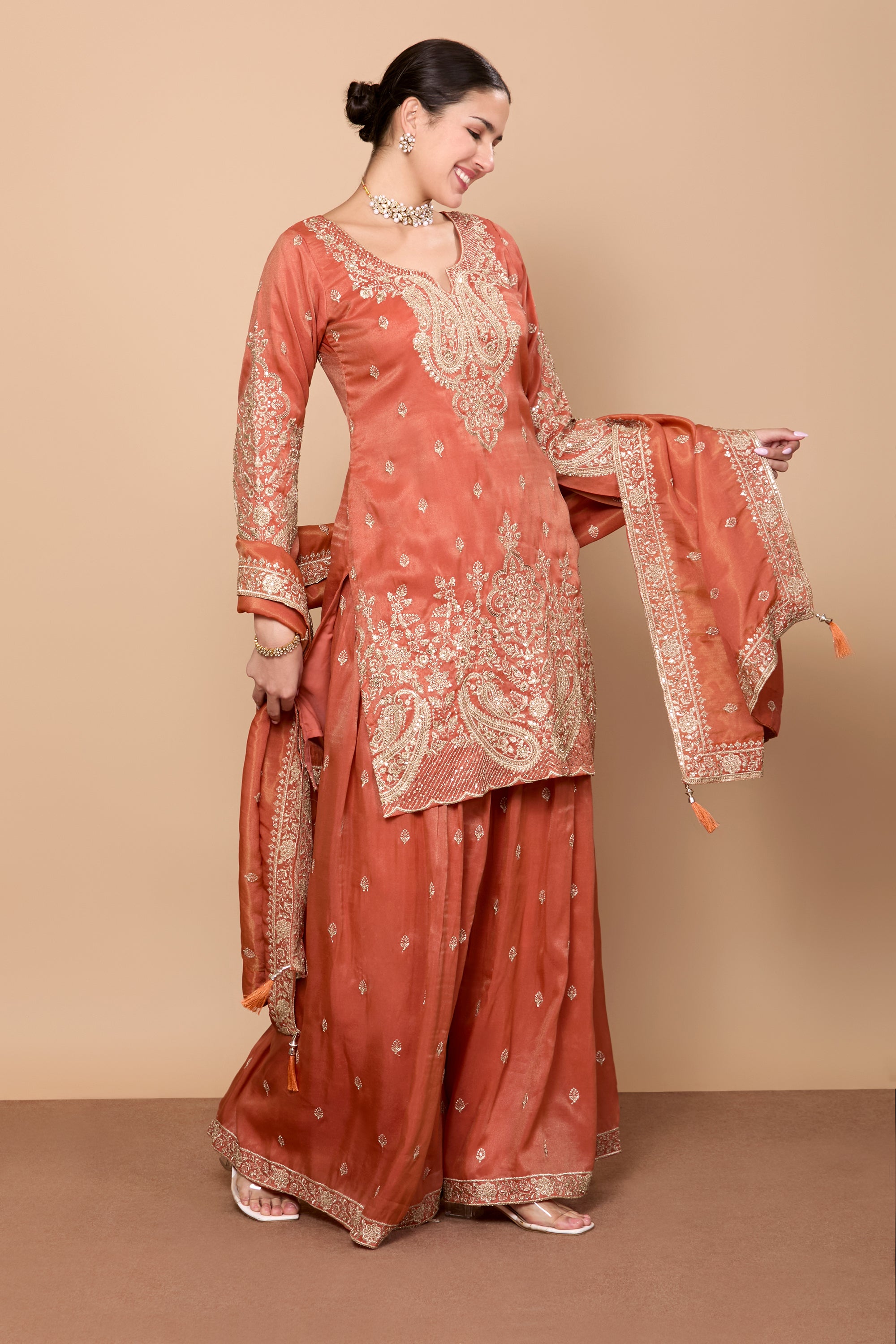 Aditi Palazzo Suit - Roop Darshan