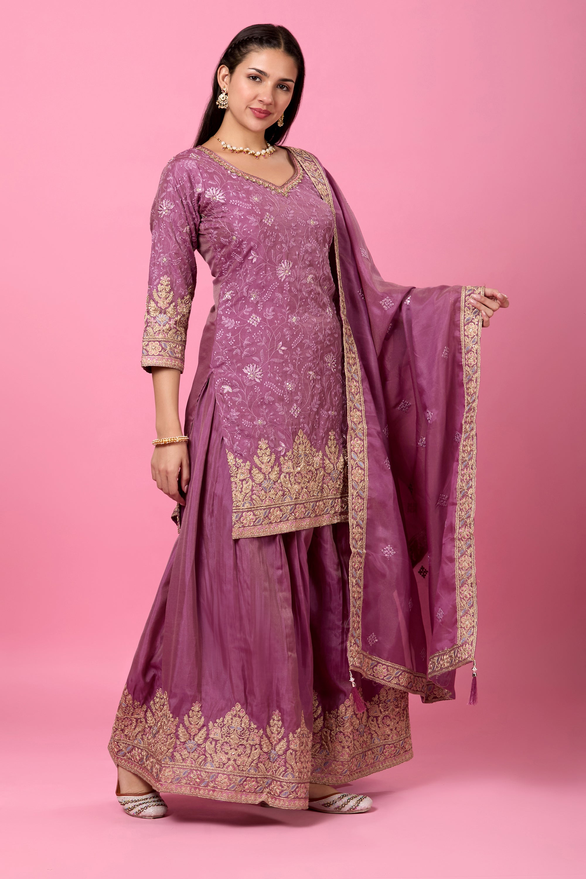 Aarohi Palazzo Suit - Roop Darshan