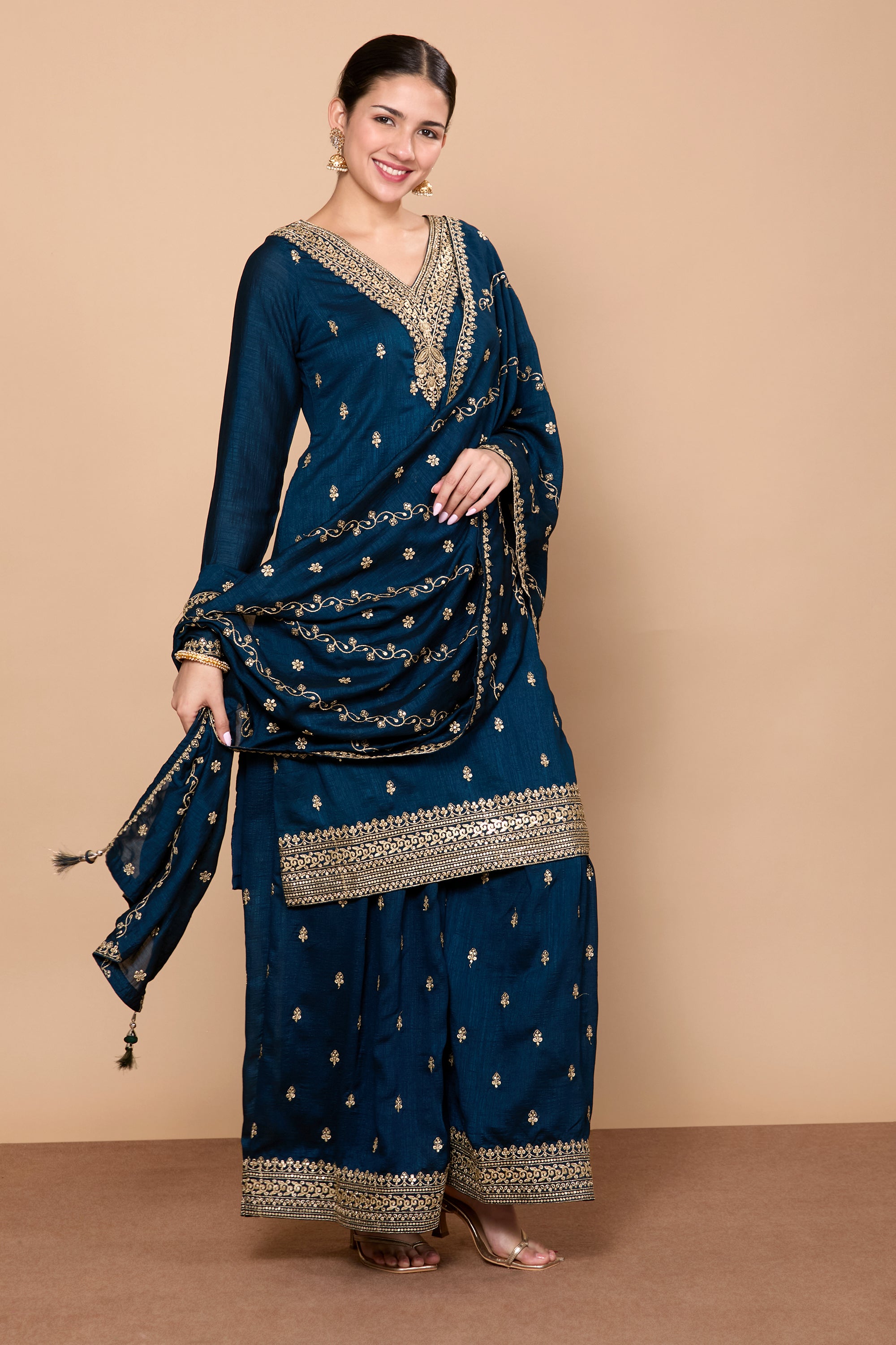 Rajeshri Palazzo Suit - Roop Darshan