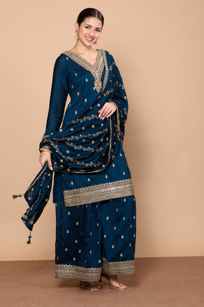 Rajeshri Palazzo Suit - Roop Darshan