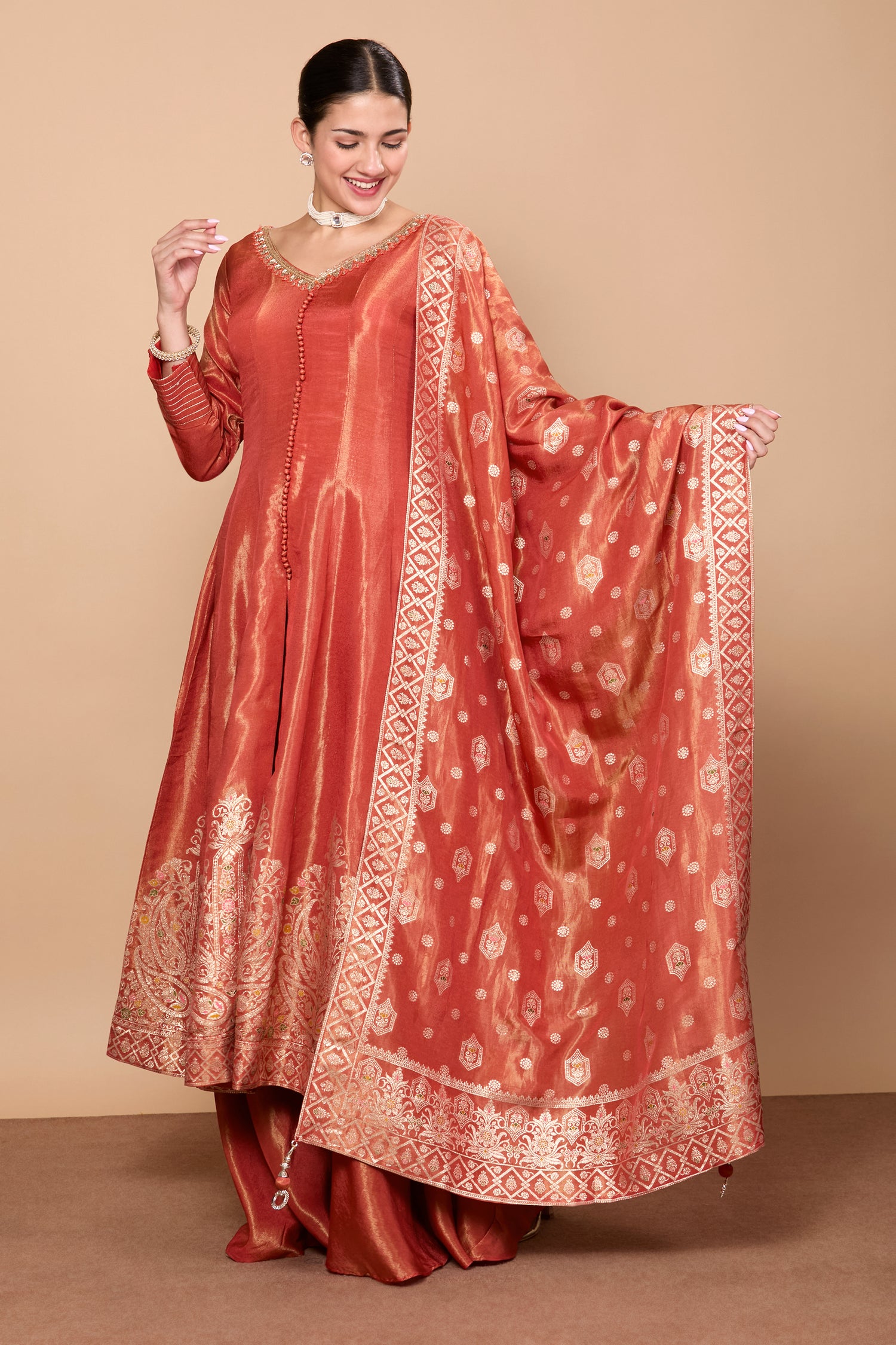 Falguni Flair Palazzo Suit - Roop Darshan