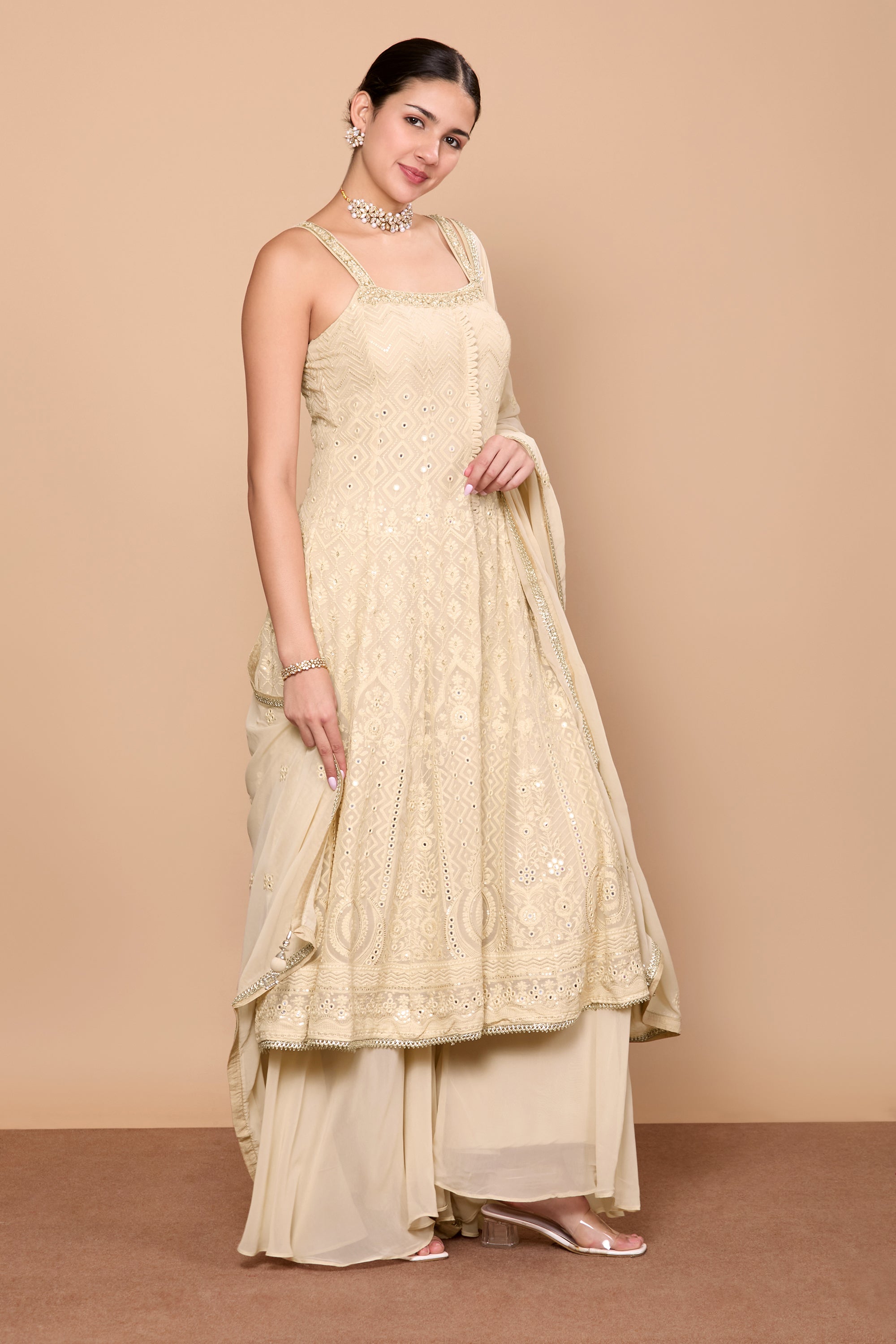 Falak Flair Plazzo Suit - Roop Darshan
