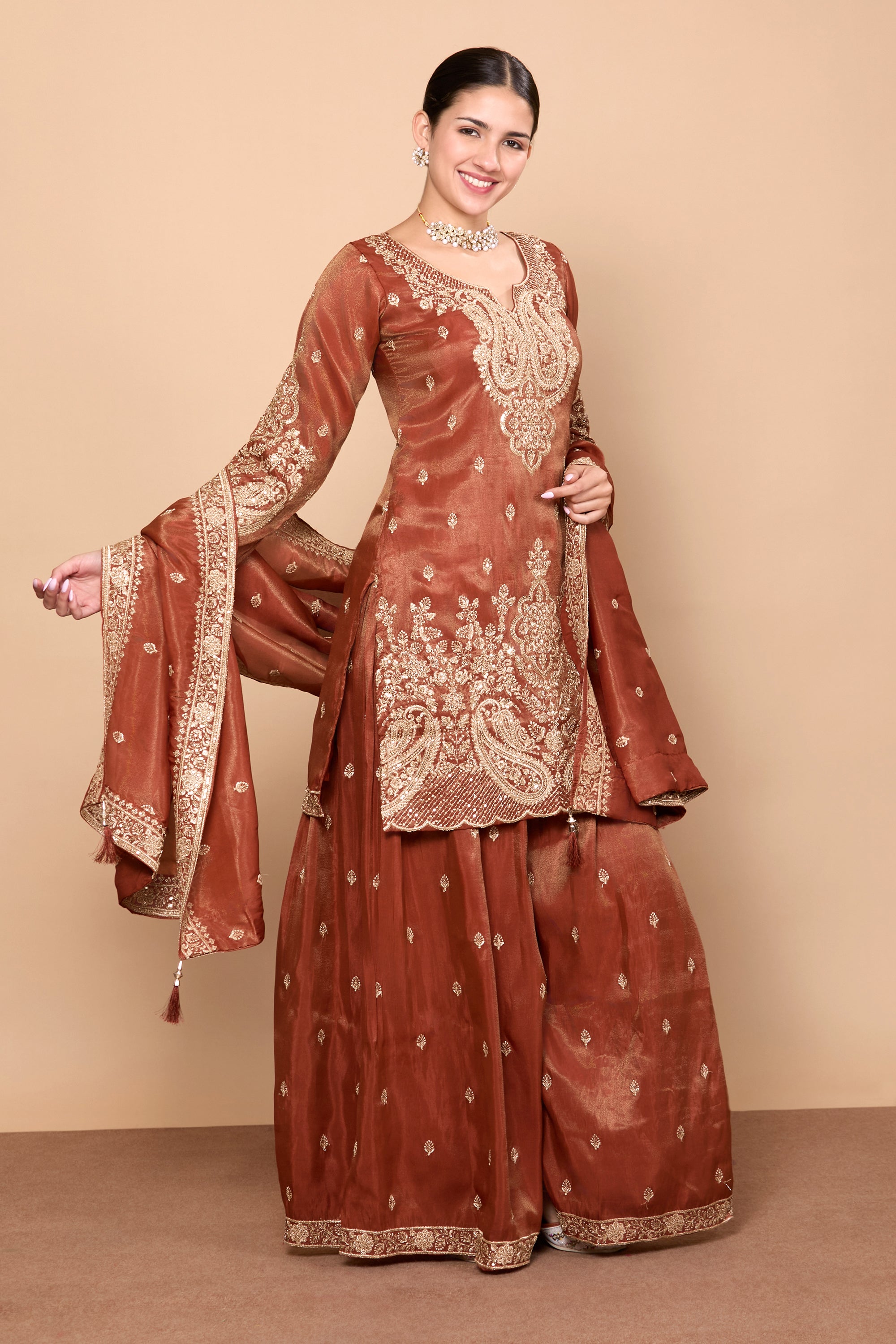Aditi Palazzo Suit - Roop Darshan